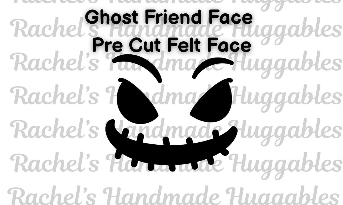 Ghost Friend Pre-Cut Felt Face 3 pack