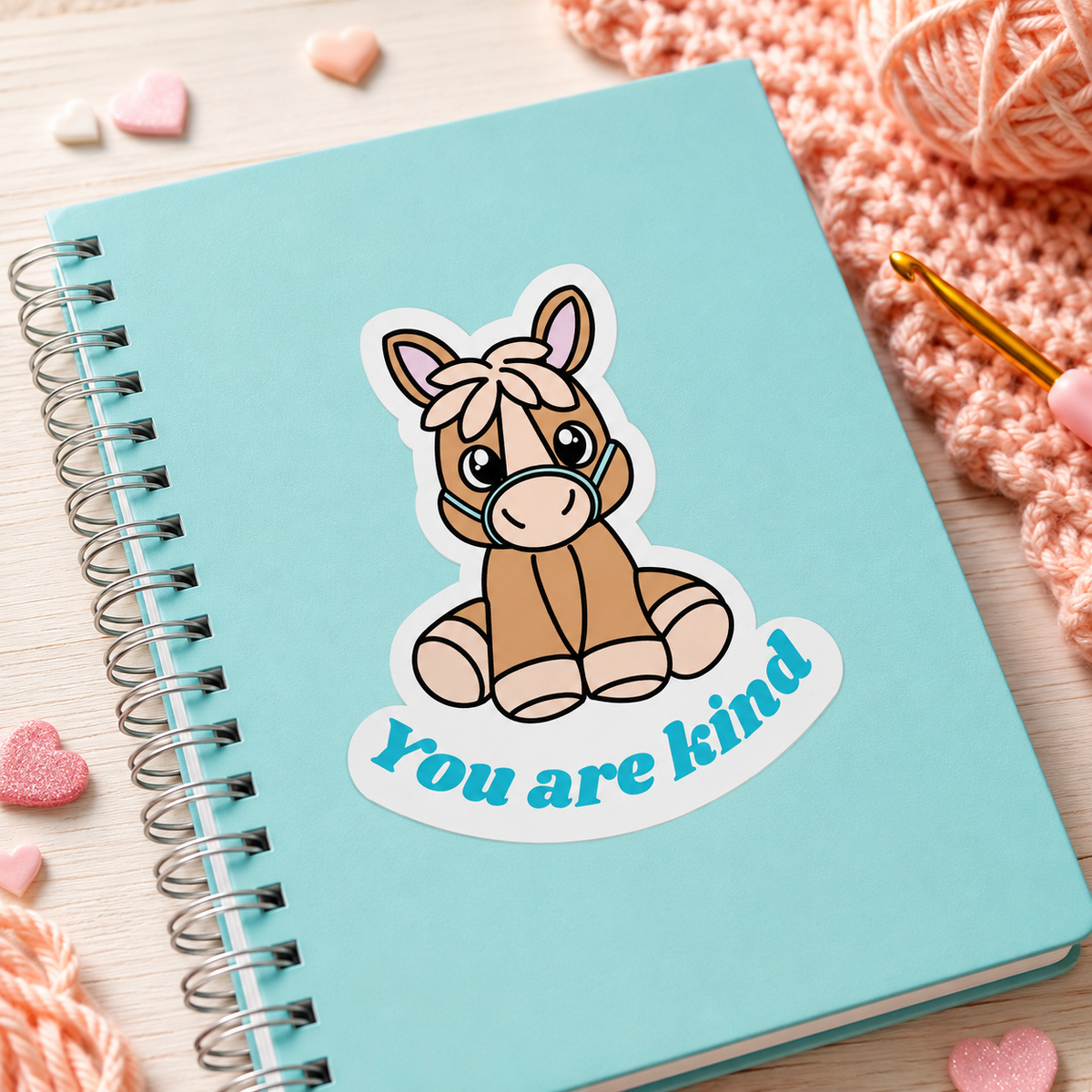 Hollie the Horse — “You Are Kind” Sticker