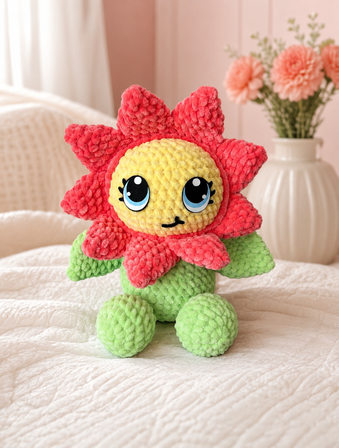 Flower Baby Digital Crochet Pattern, Low Sew (PDF Pattern)