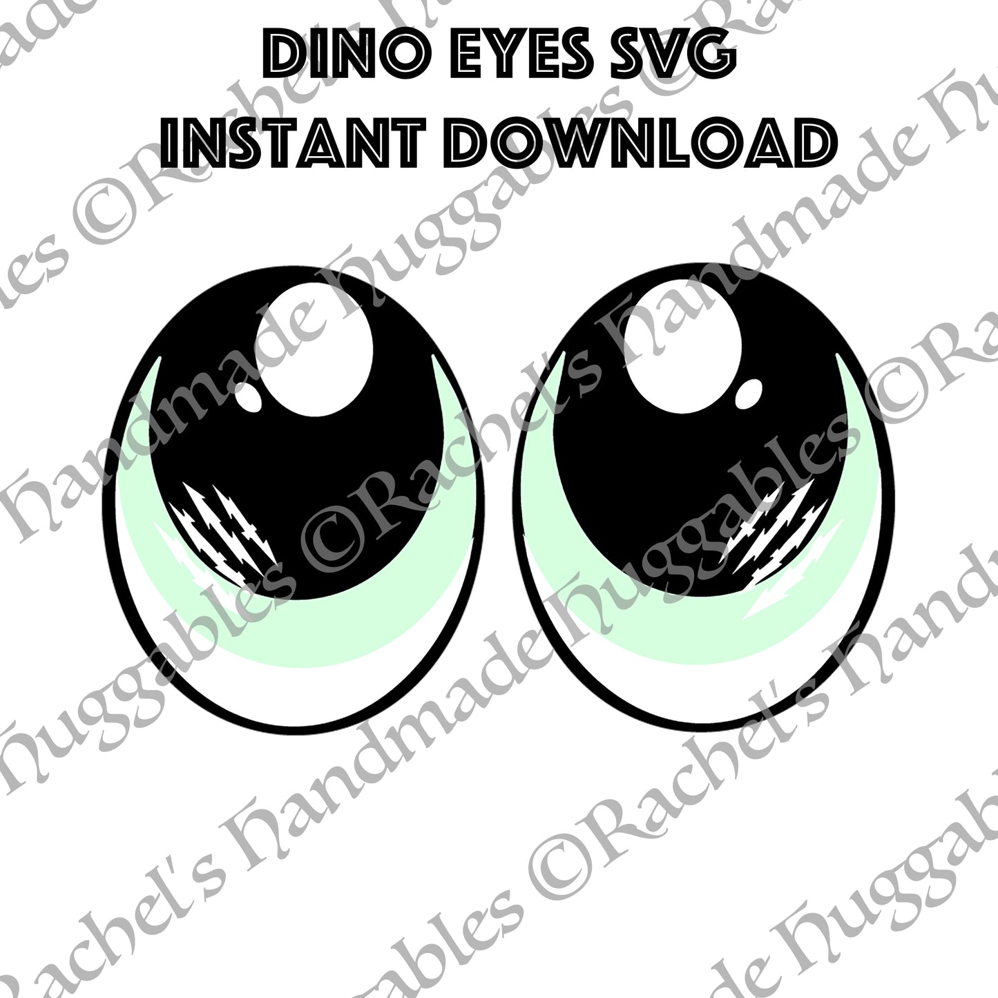 Dino Felt Eyes SVG Instant Download
