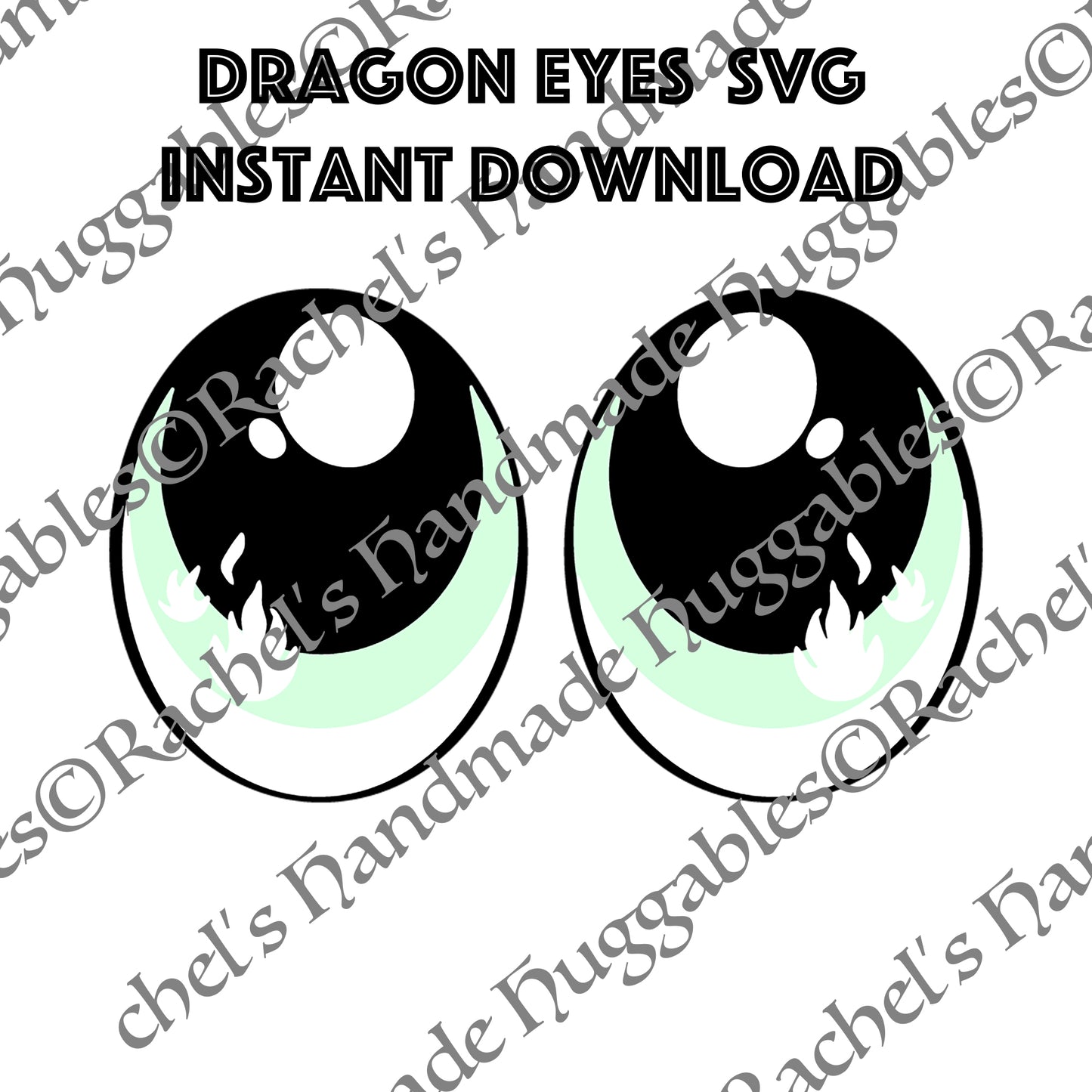 Dragon Felt Eyes SVG Instant Download