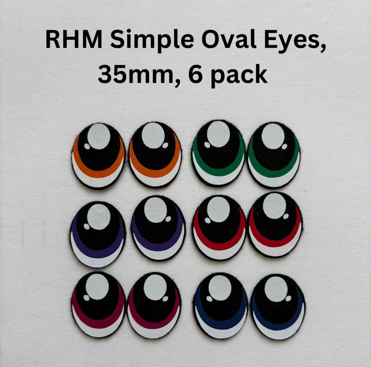 Felt Eyes ~ RHM Simple Oval Eyes