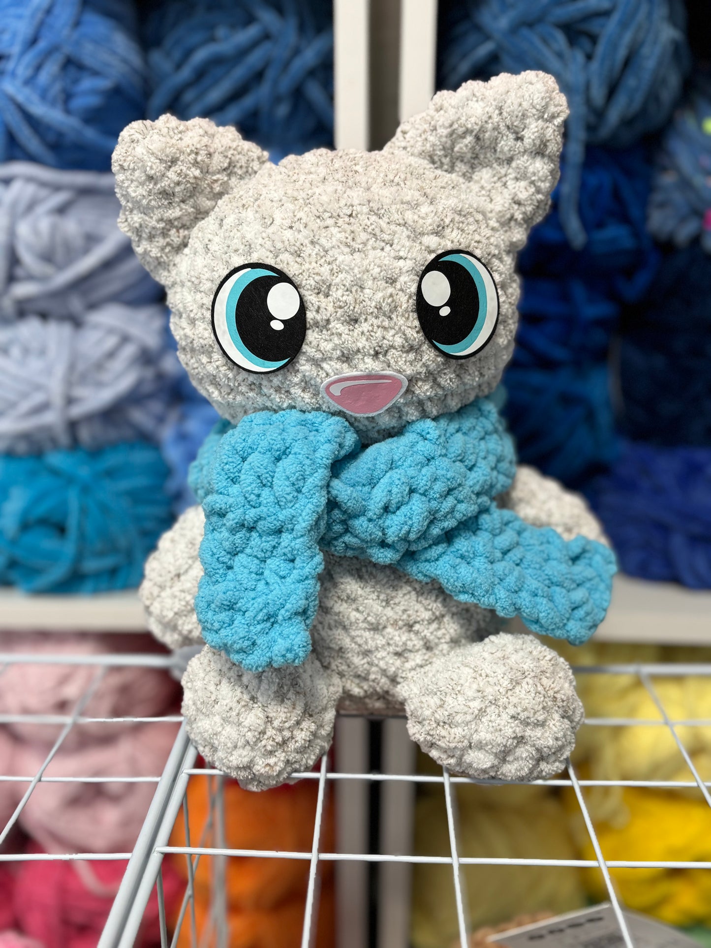 Winter Kitty Huggable Plushie