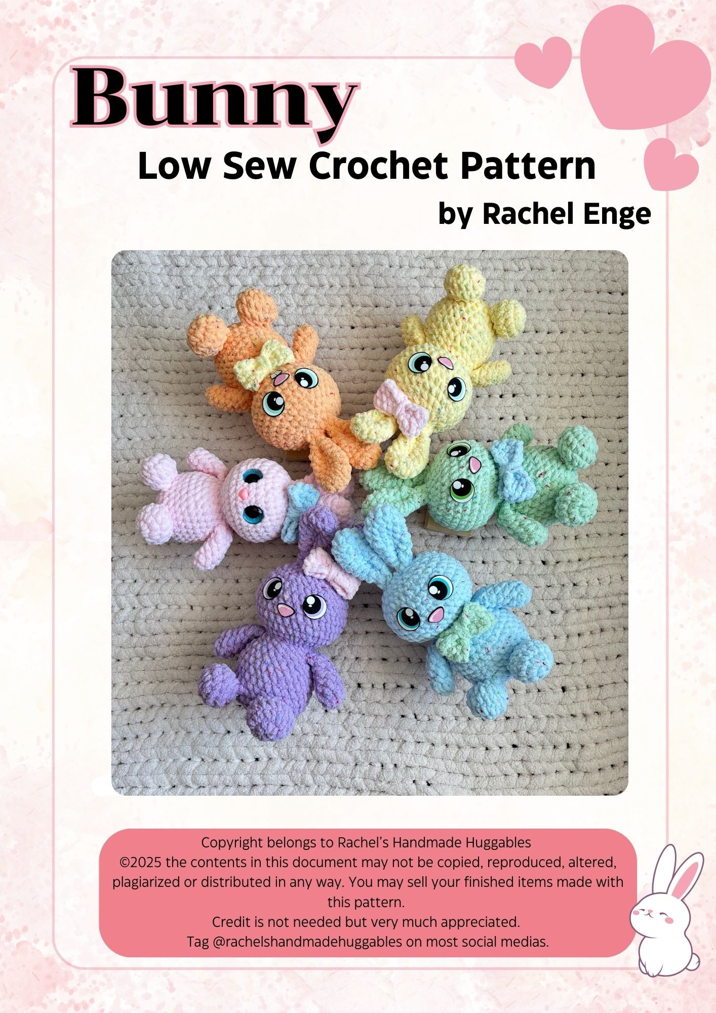 Bunny Low Sew Crochet Pattern