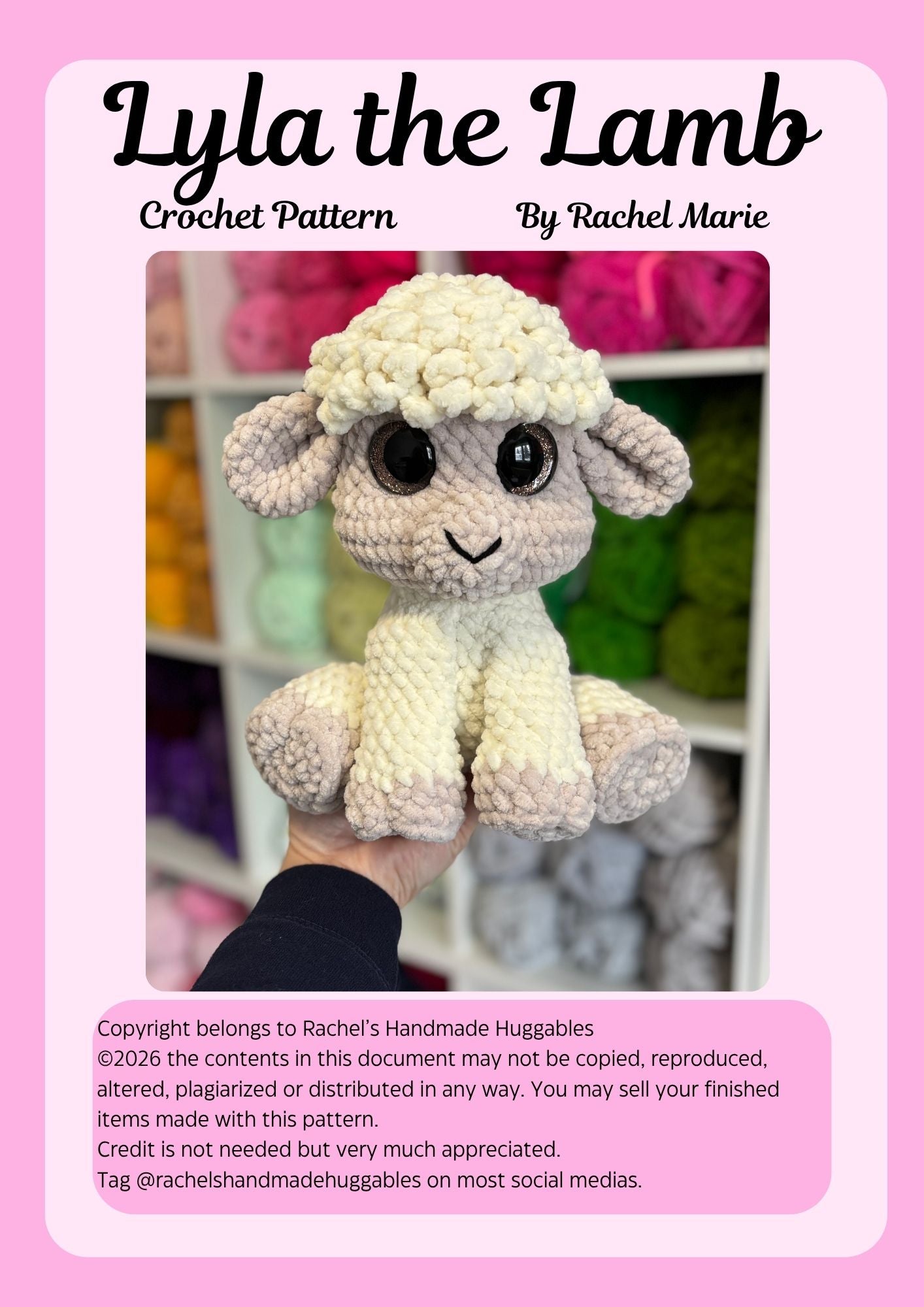 Lyla the Lamb Digital Crochet Pattern (PDF Pattern)