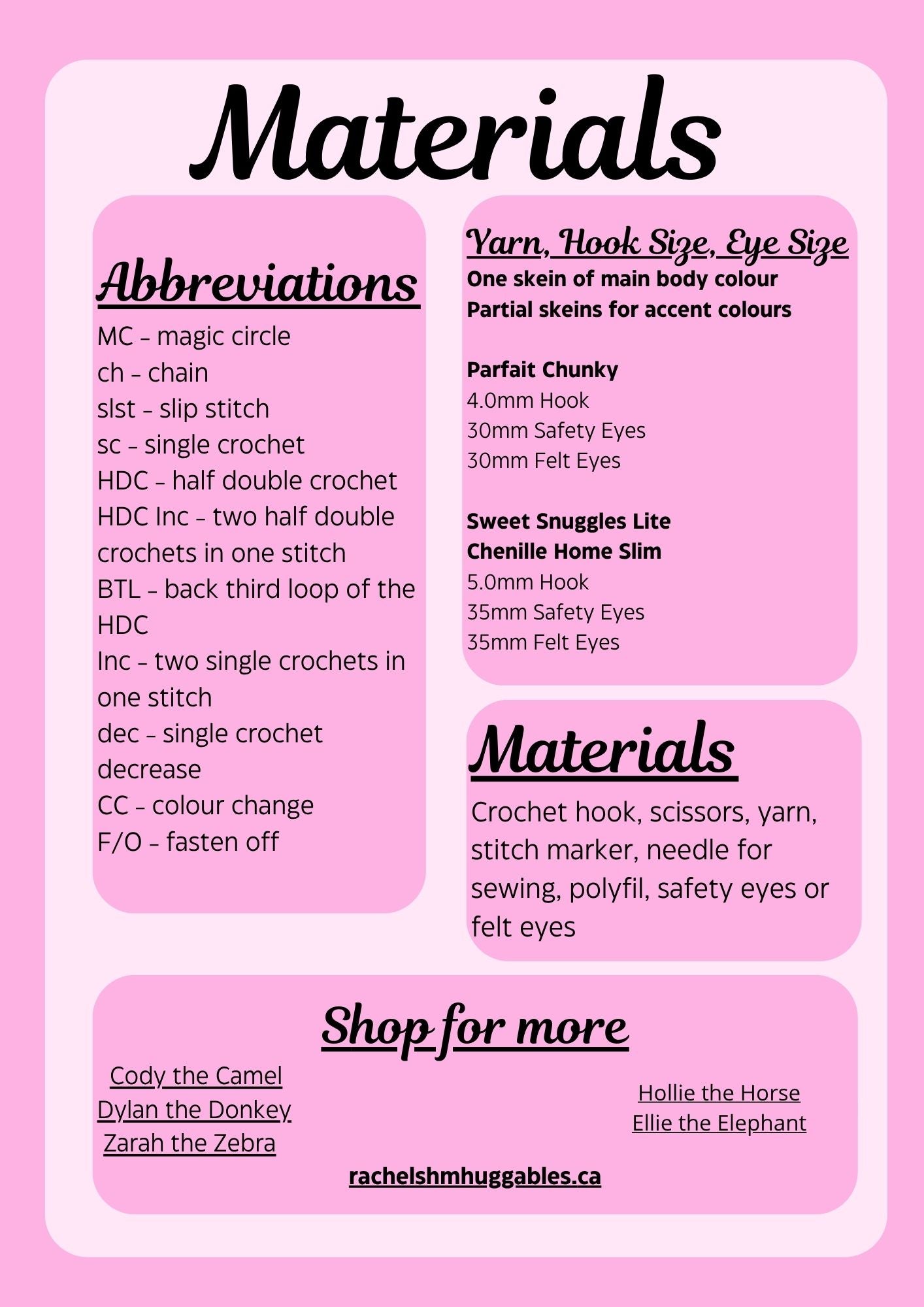 Lyla the Lamb Digital Crochet Pattern (PDF Pattern)