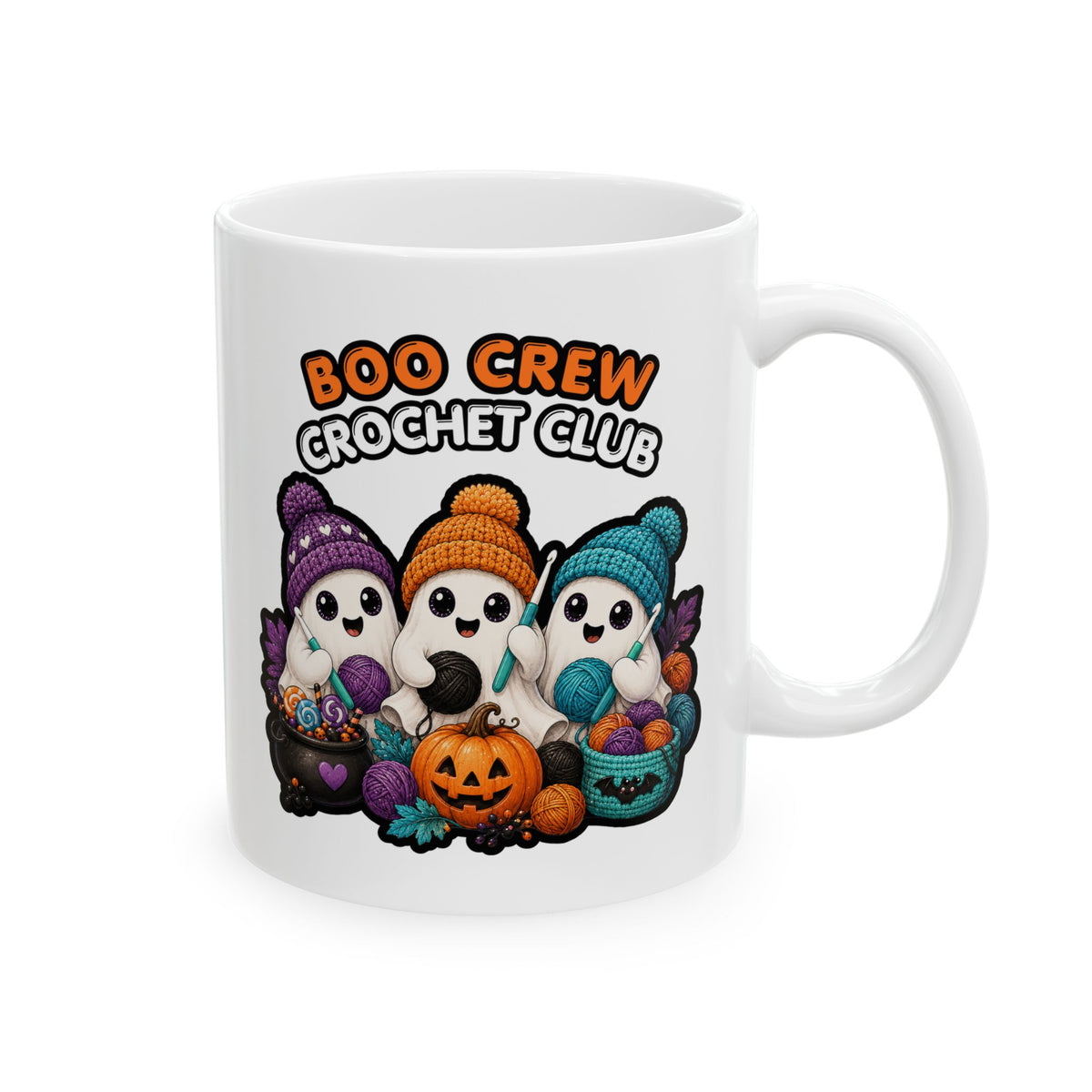 Boo Crew Ghost Halloween Ceramic Mug (11oz/15oz)