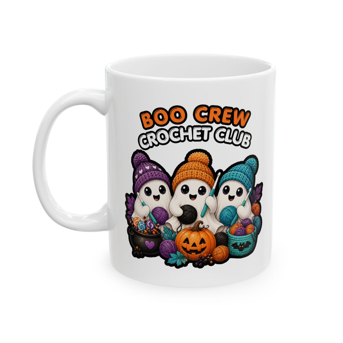 Boo Crew Ghost Halloween Ceramic Mug (11oz/15oz)