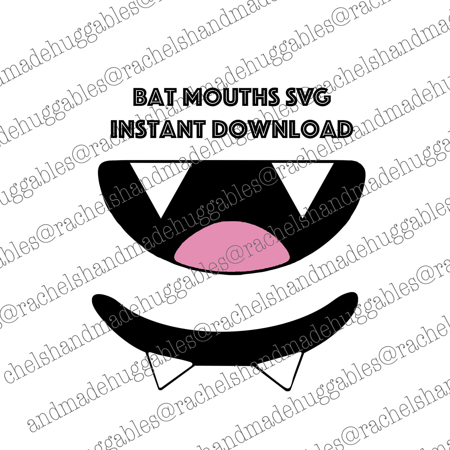 Bat Mouths SVG's Digital Download