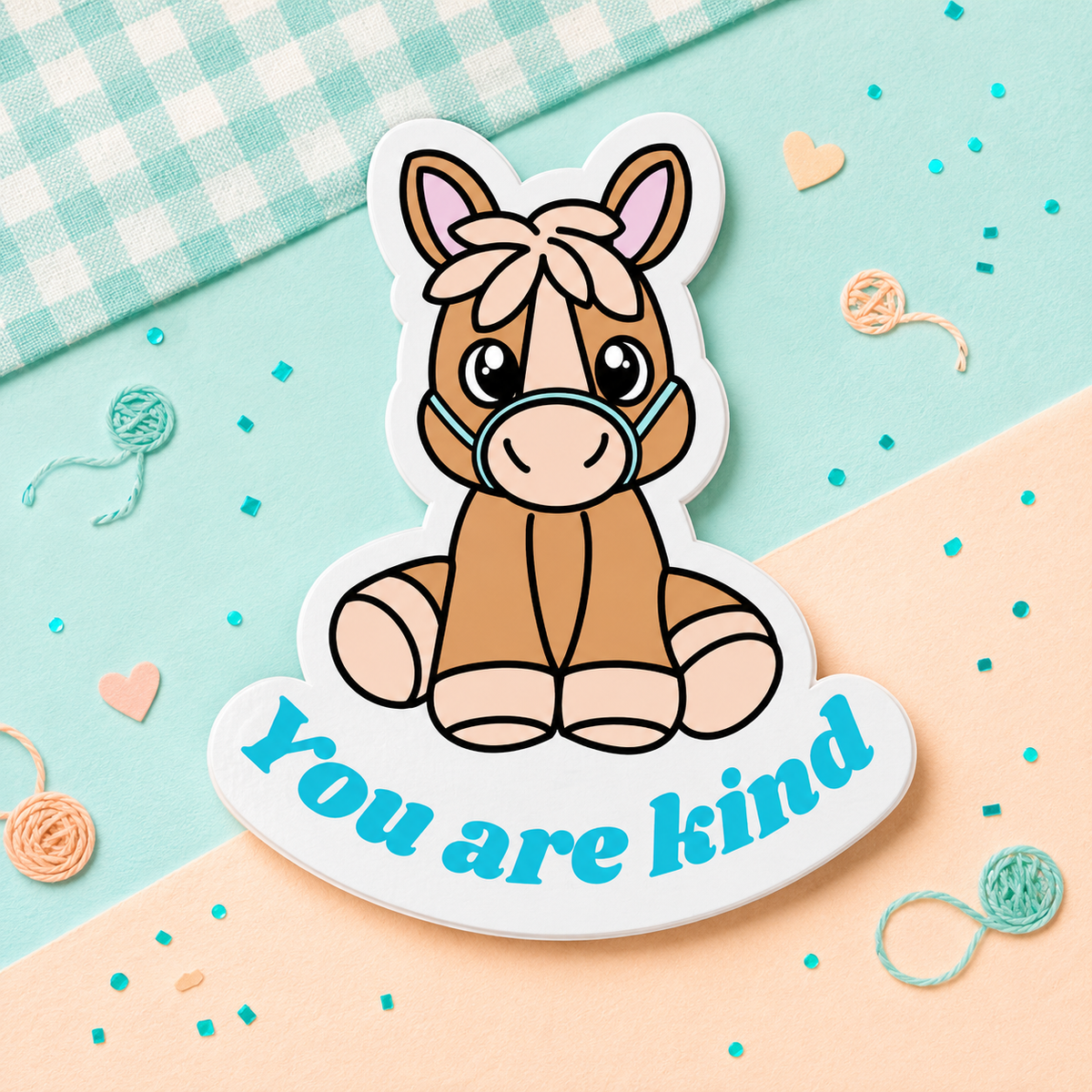 Hollie the Horse — “You Are Kind” Sticker