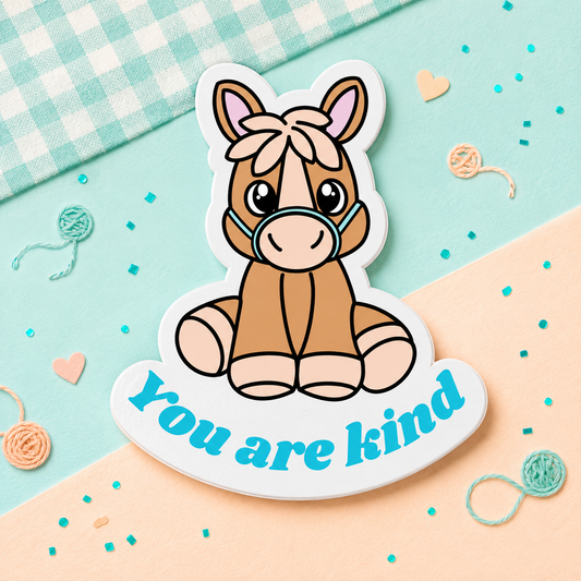 Hollie the Horse — “You Are Kind” Sticker
