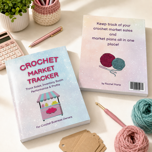Crochet Market Tracker Journal (Physical Book)