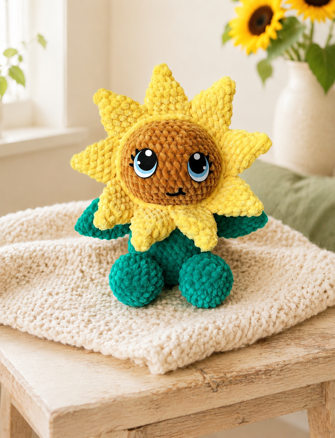 Flower Baby Digital Crochet Pattern, Low Sew (PDF Pattern)