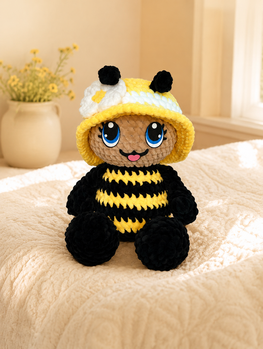 Buzzin Bee Digital Crochet Pattern, Low Sew (PDF Pattern)