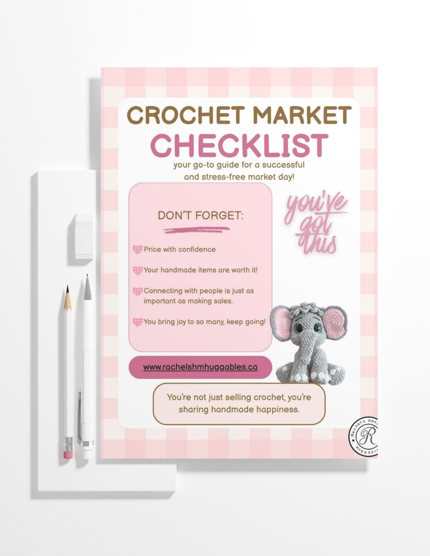 Crochet Market Checklist PDF (digital download)