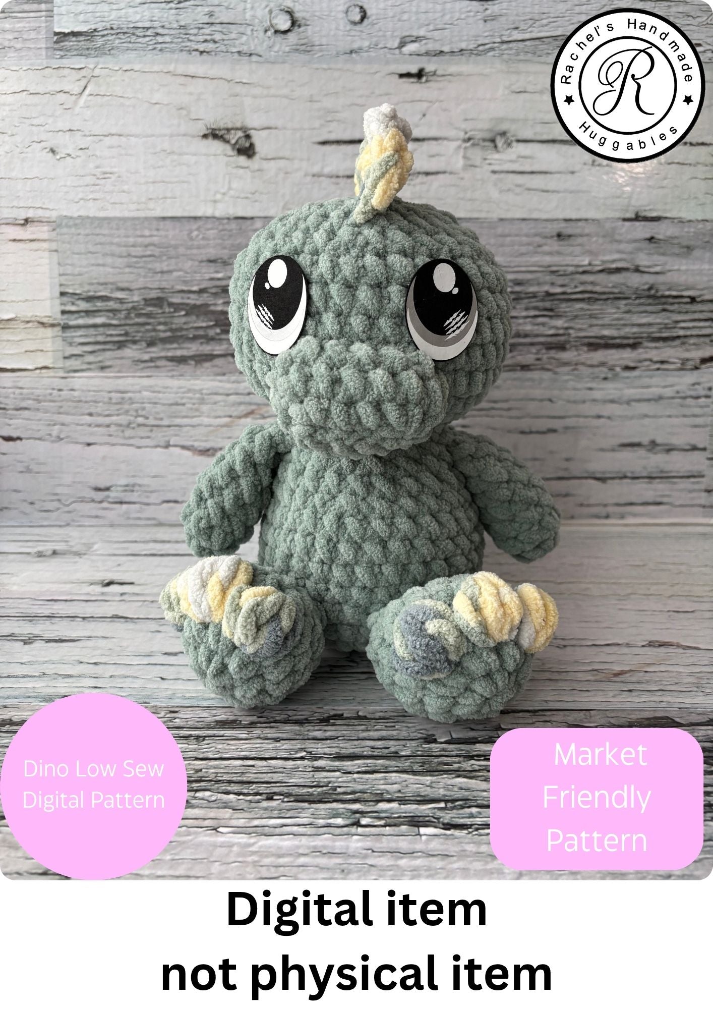 Dino Low Sew Crochet Pattern
