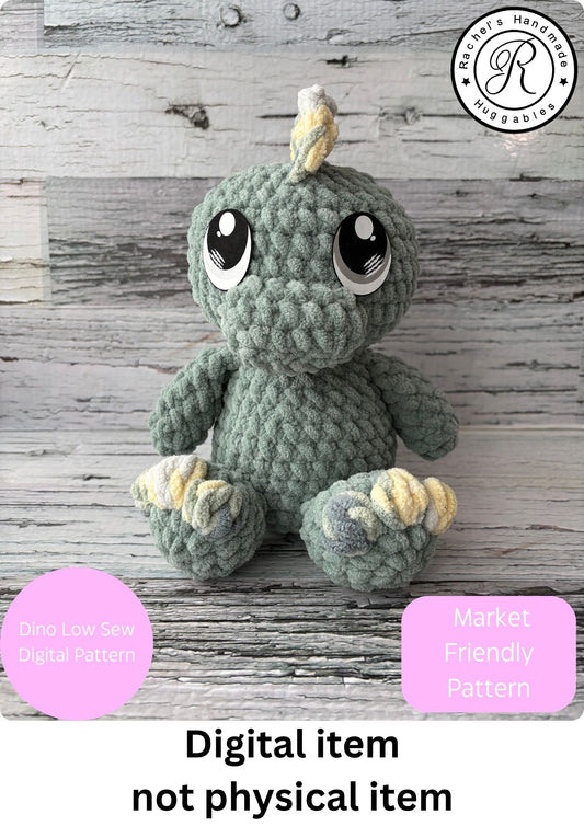 Dino Low Sew Crochet Pattern