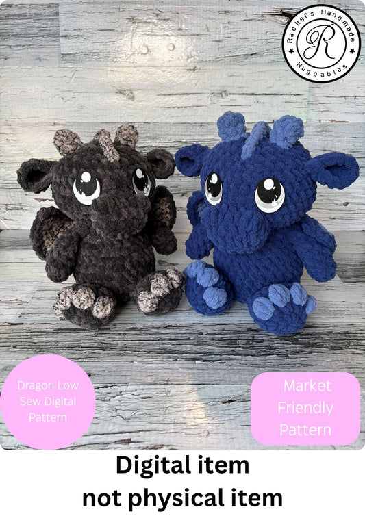 Dragon Low Sew Crochet Pattern