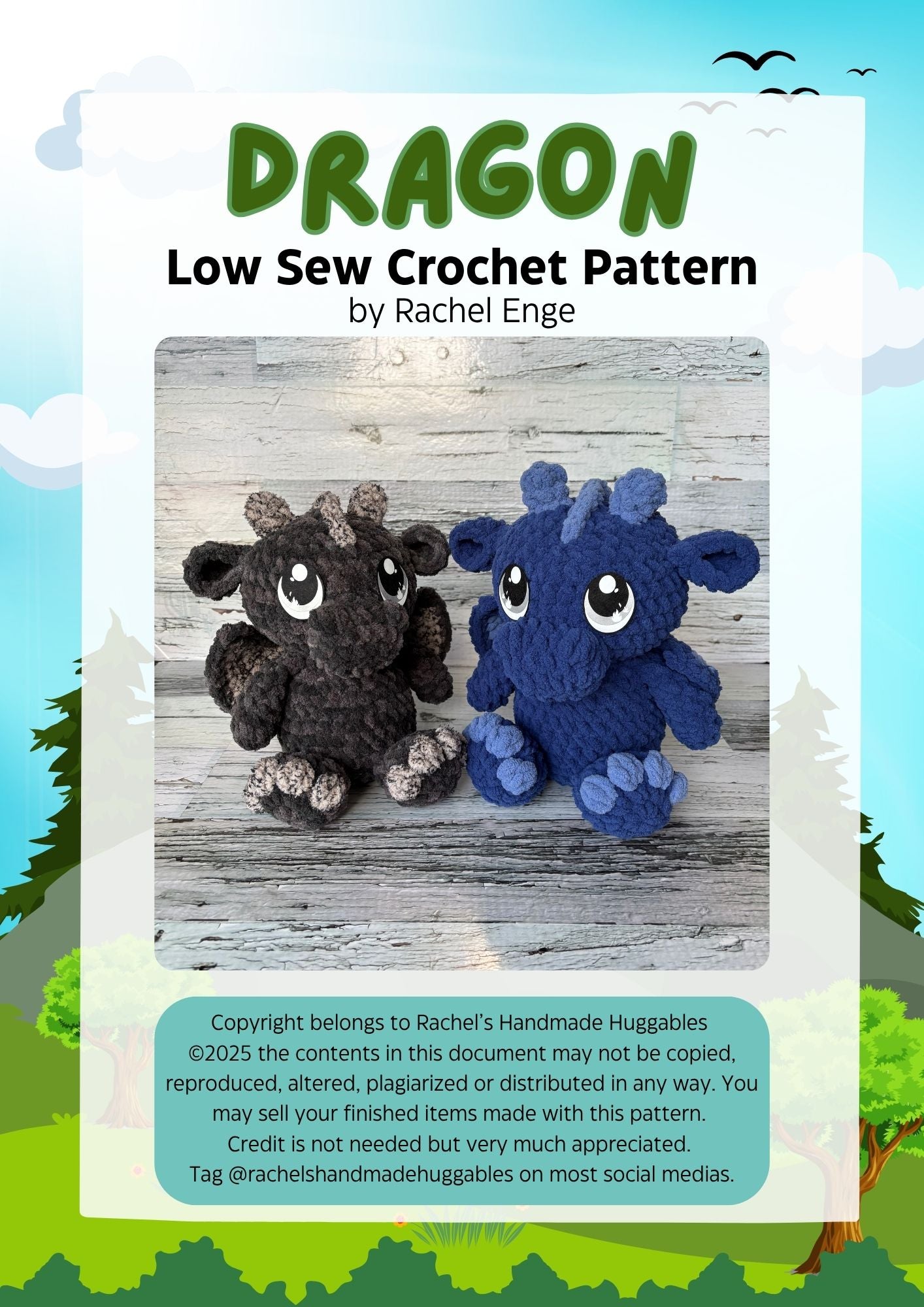 Dragon Low Sew Crochet Pattern