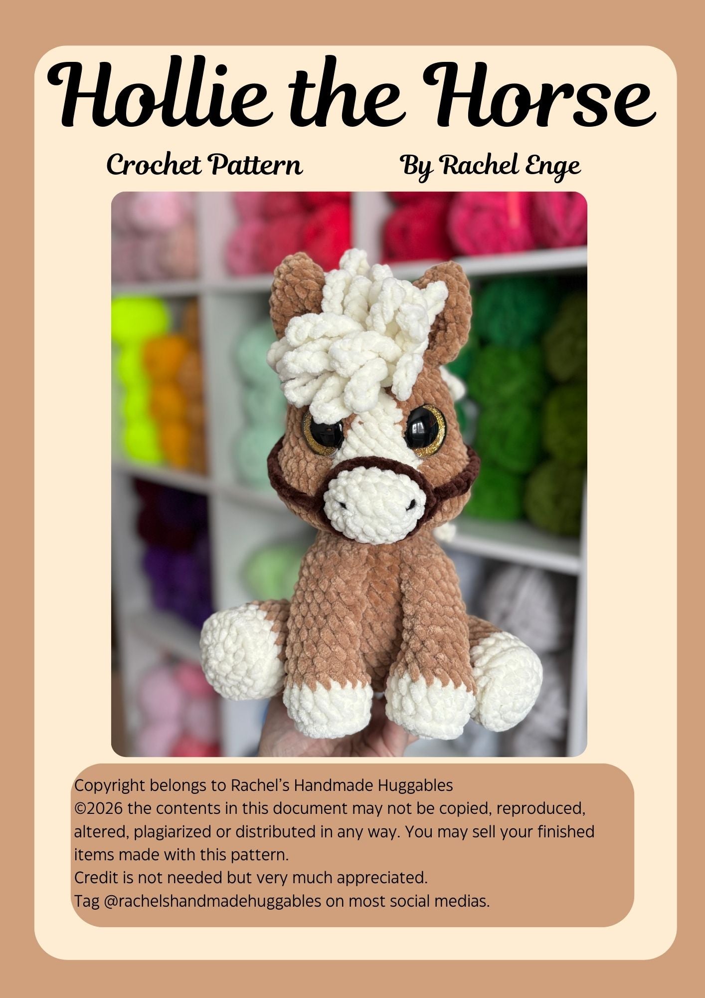Hollie The Horse Digital Crochet Pattern (PDF Pattern)