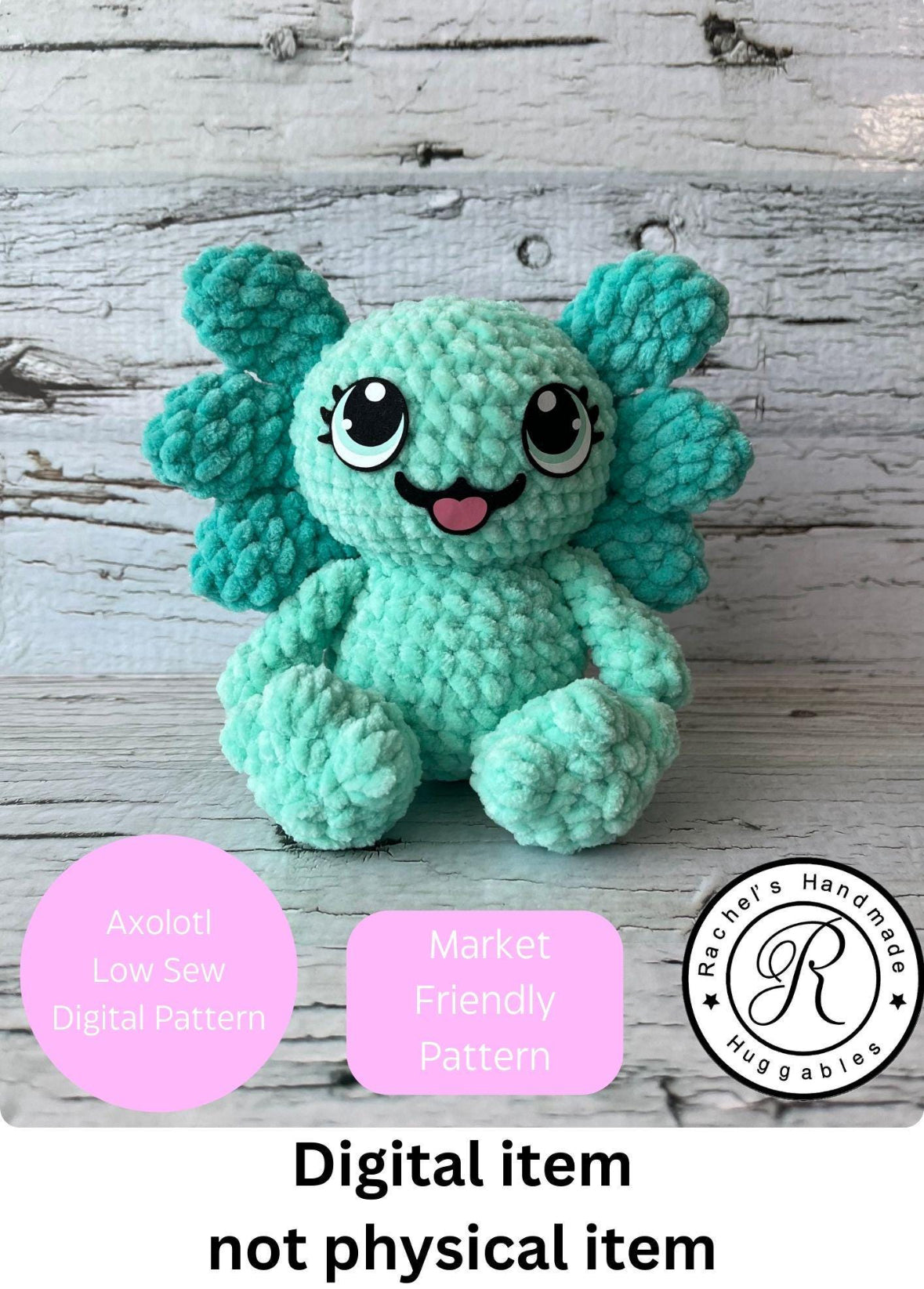 Axolotl Low Sew Crochet Pattern