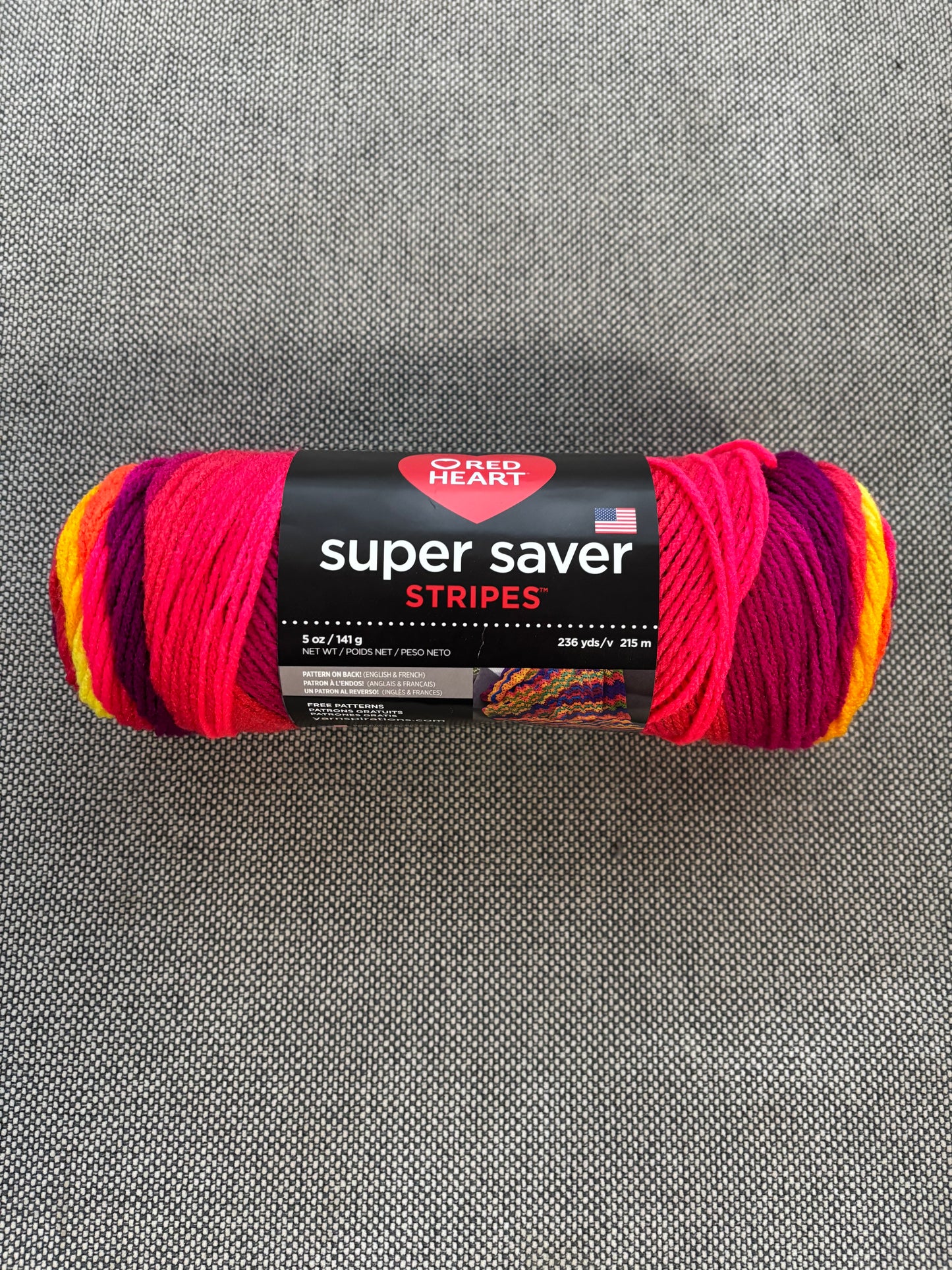 Red Heart Super Saver Stripes ~ Fruity Stripes
