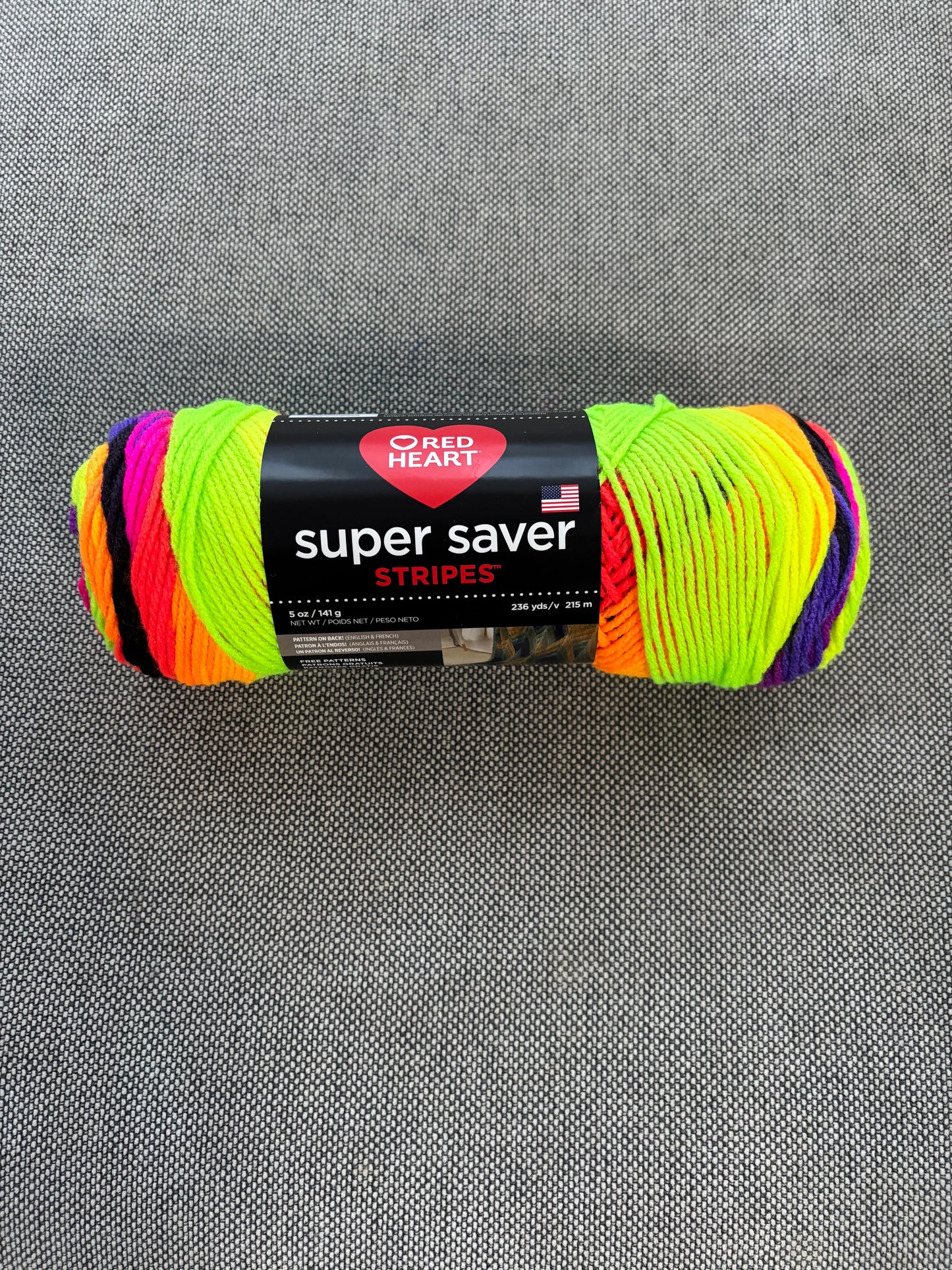 Red Heart Super Saver Stripes ~ Bright Stripes