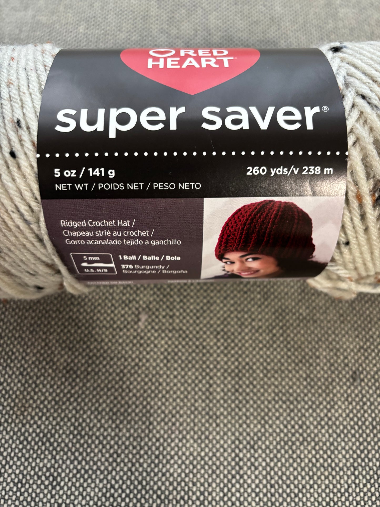 Red Heart Super Saver ~ Aran Fleck