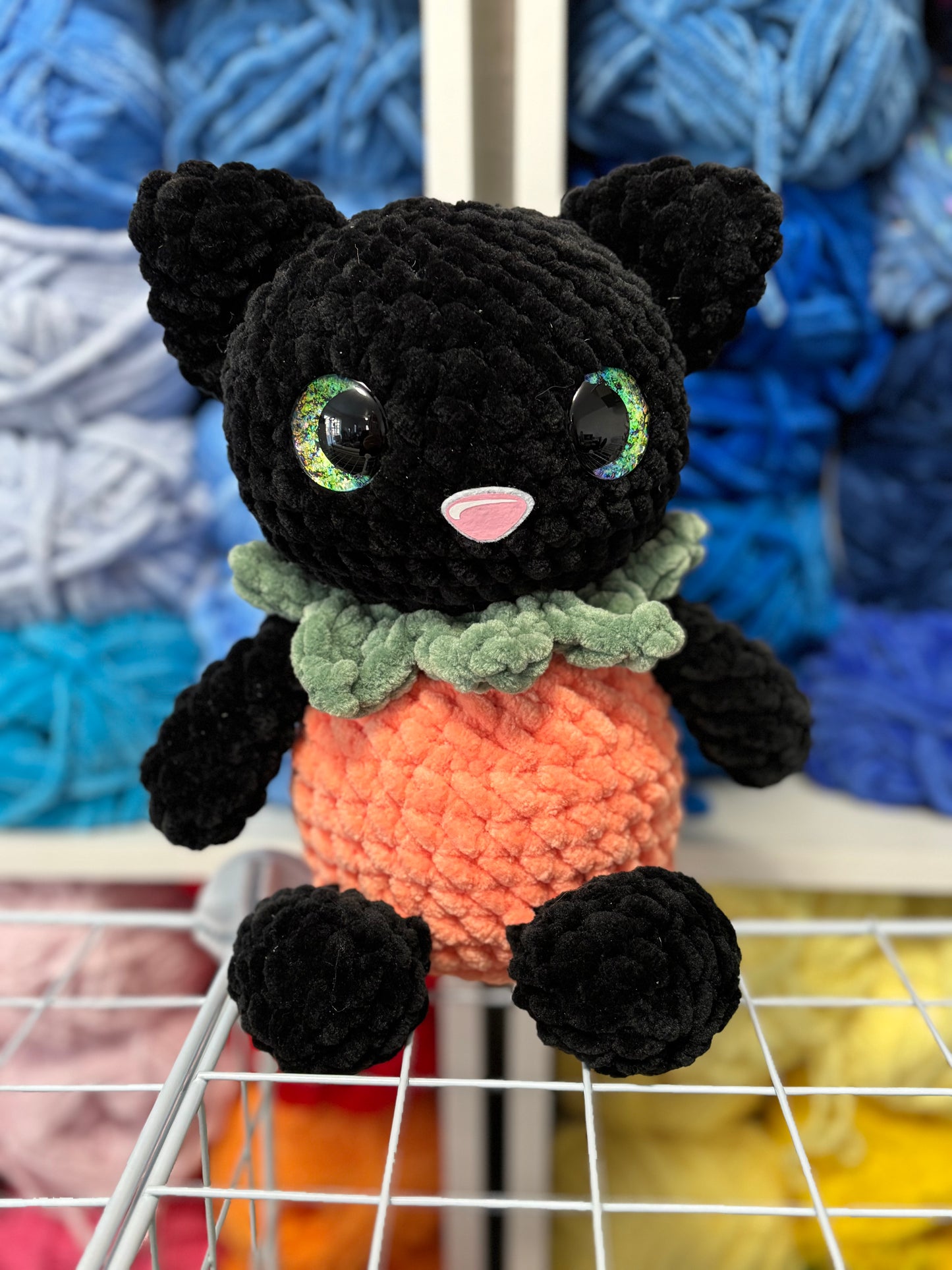 Pumpkin Kitty Huggable Plushies