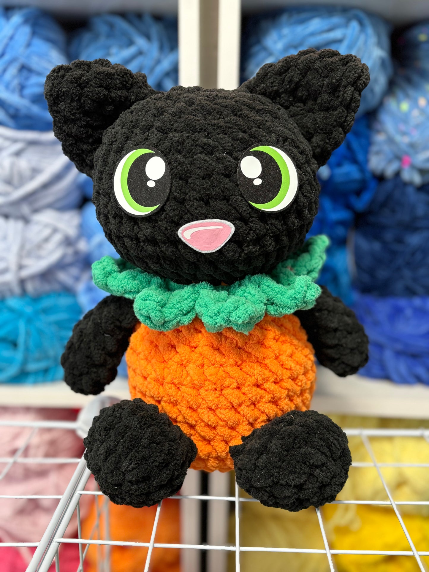 Pumpkin Kitty Huggable Plushies