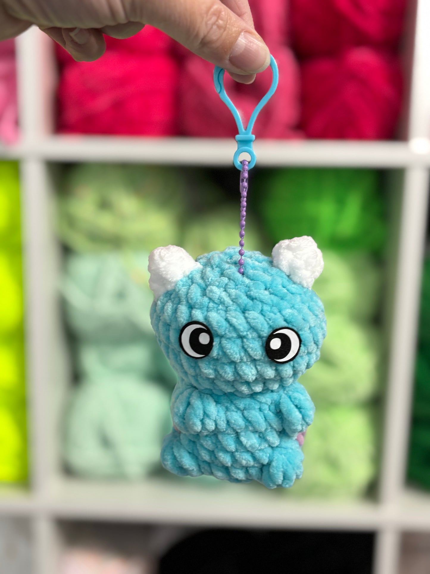Mini Character Keychain / Backpack Clip – Huggable Plush Charm