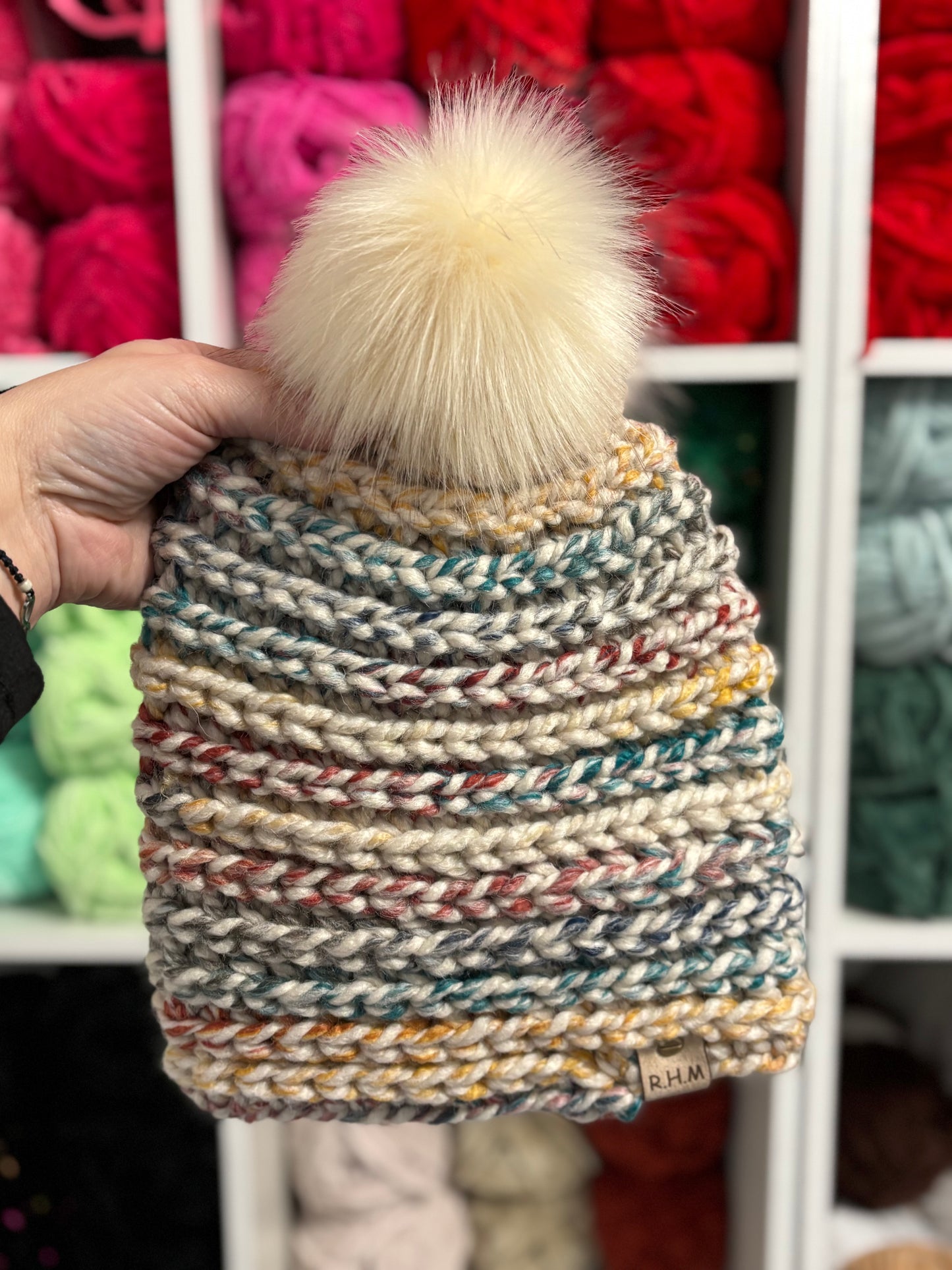RHM - PNW Beanies with removable poms