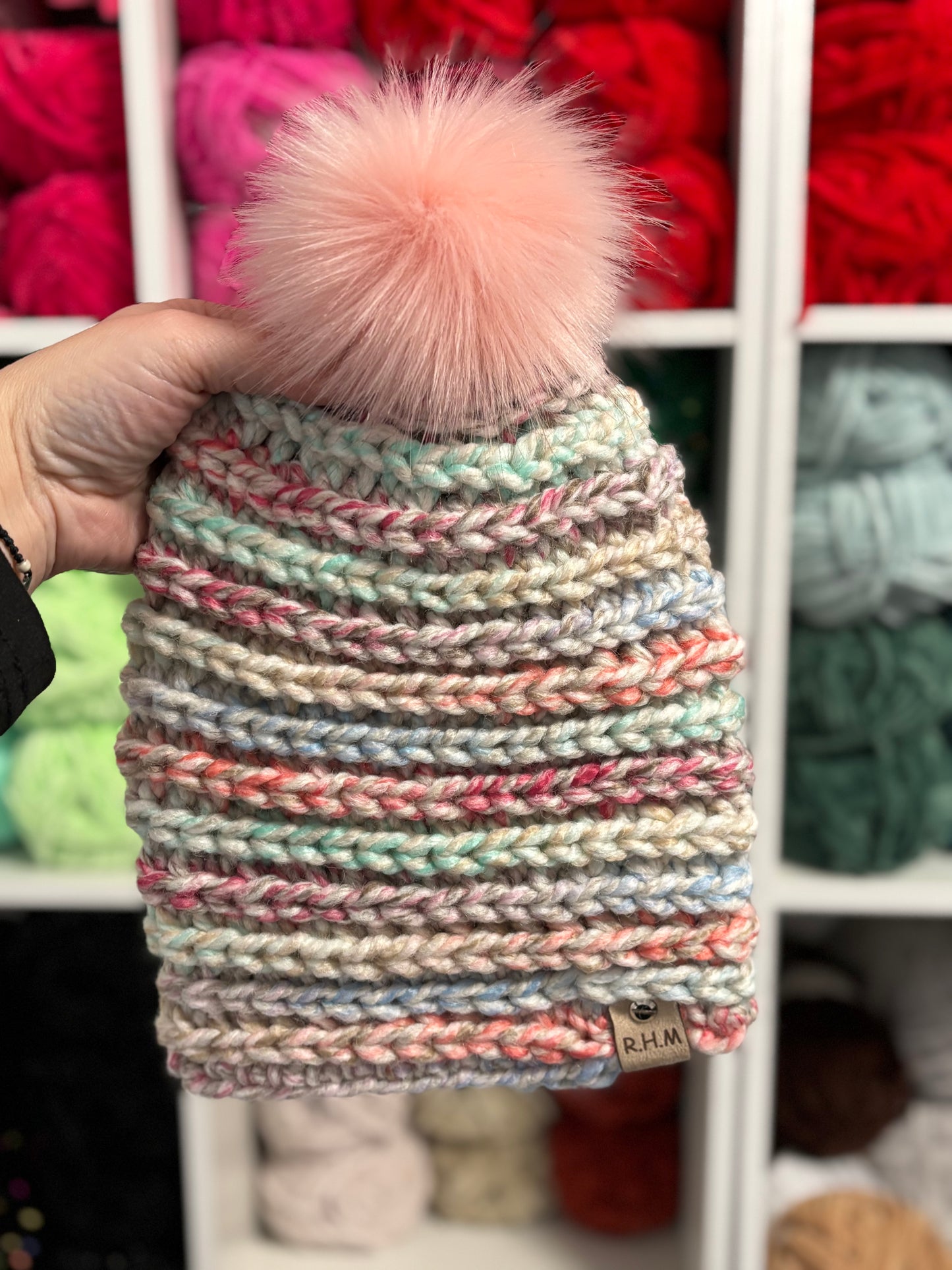 RHM - PNW Beanies with removable poms