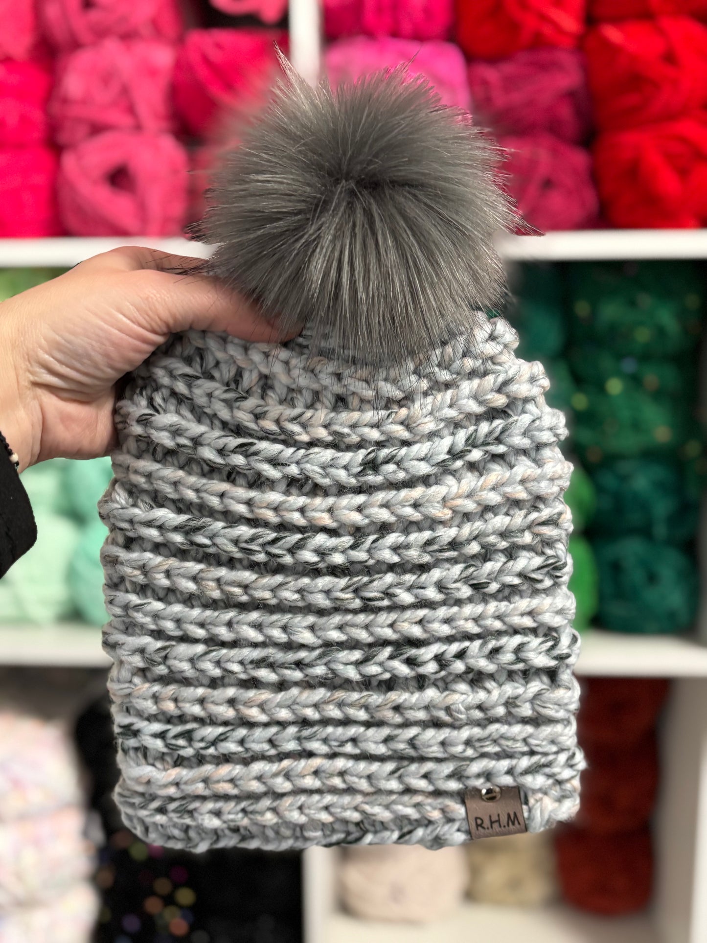 RHM - PNW Beanies with removable poms