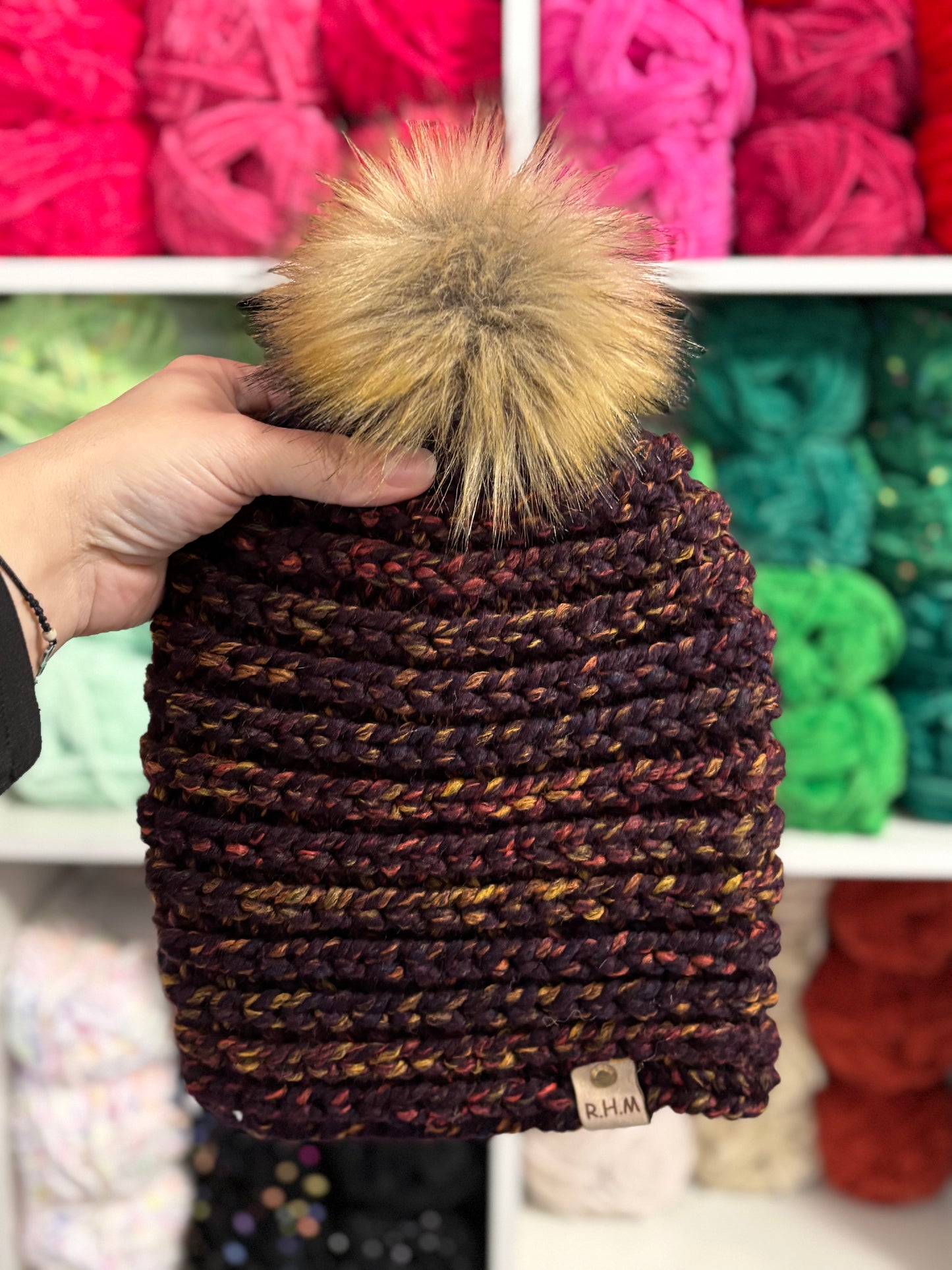 RHM - PNW Beanies with removable poms