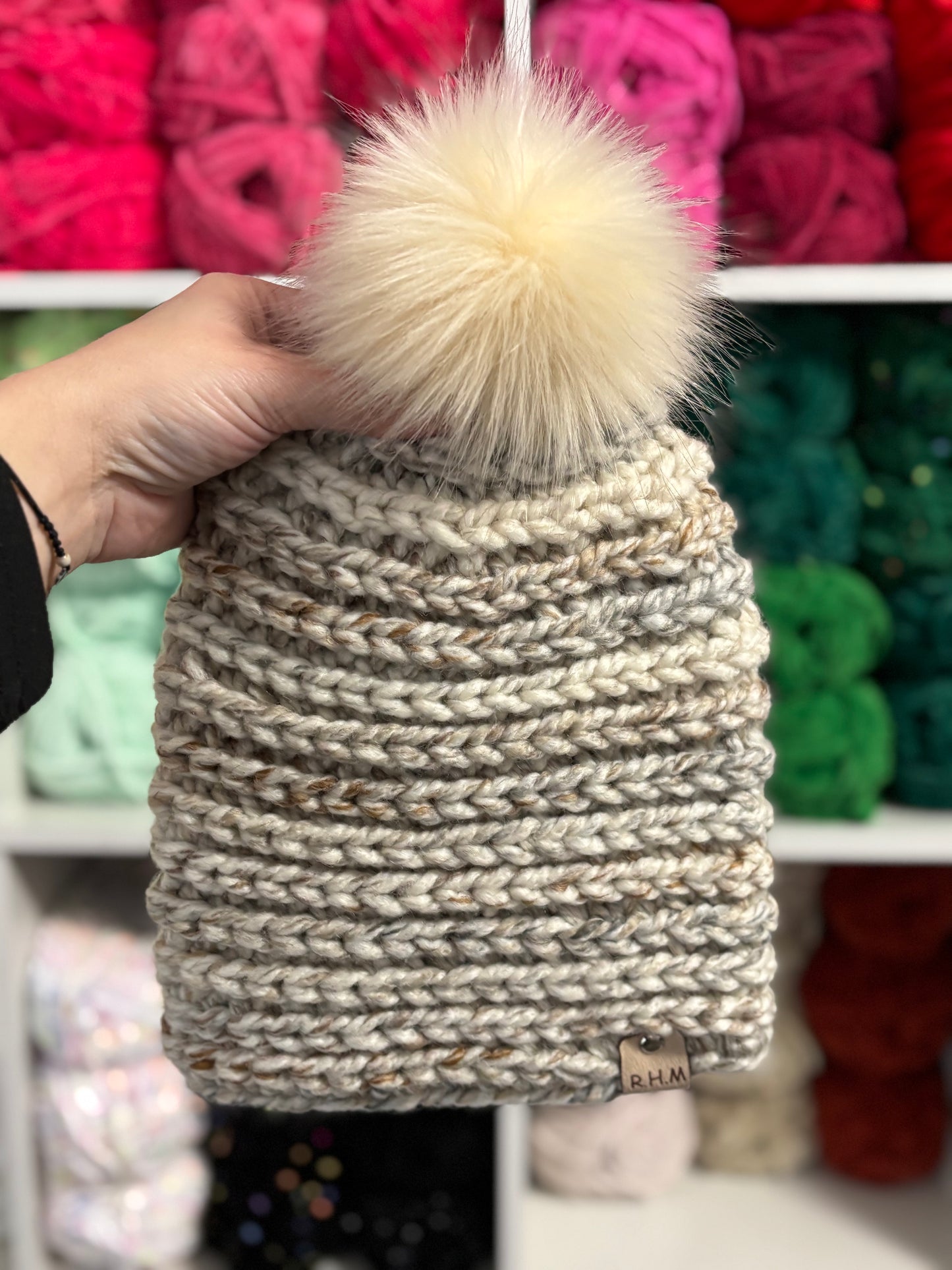 RHM - PNW Beanies with removable poms