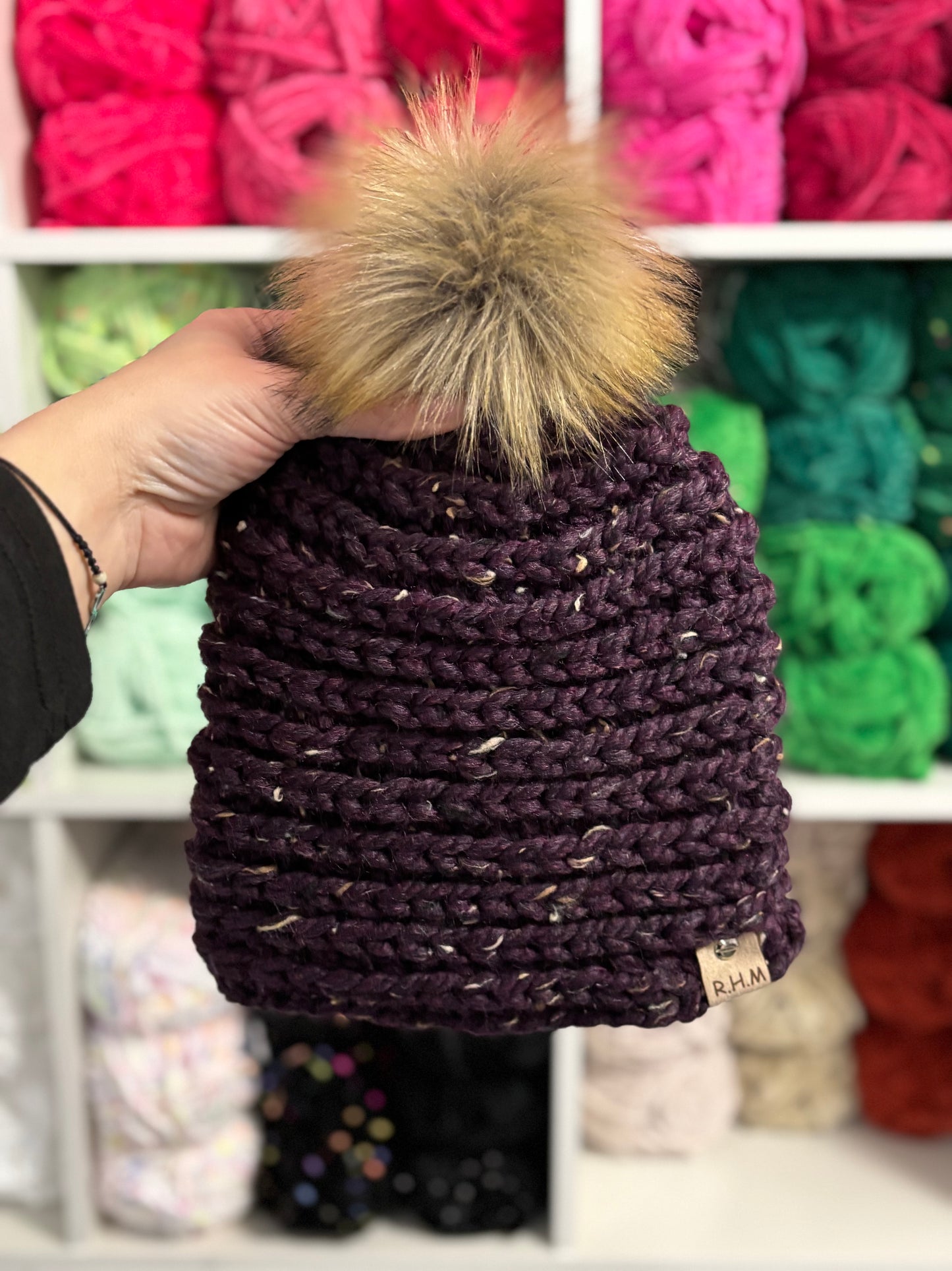 RHM - PNW Beanies with removable poms