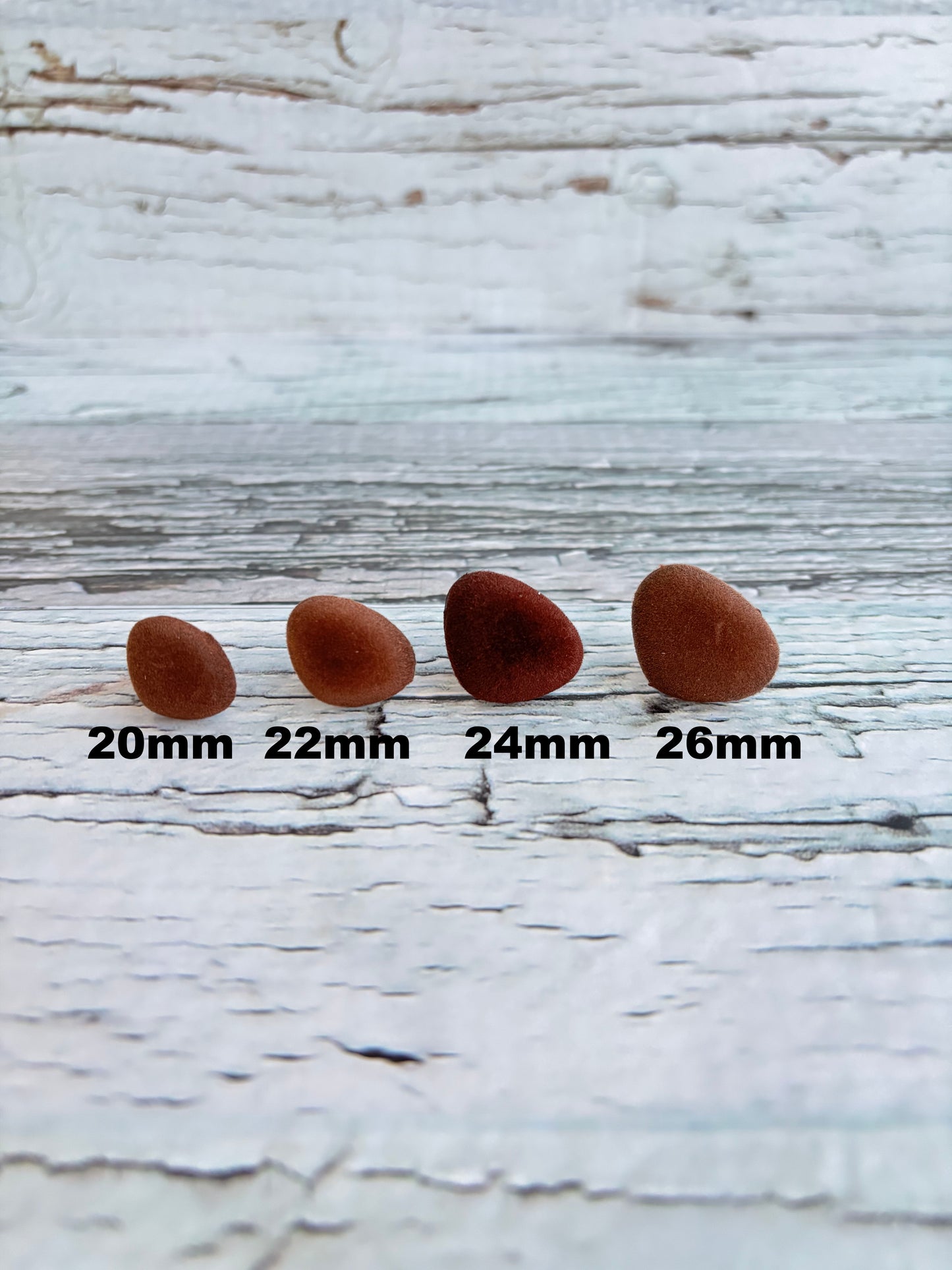 Safety Nose - Flocked (2 per pack, per colour, per size)