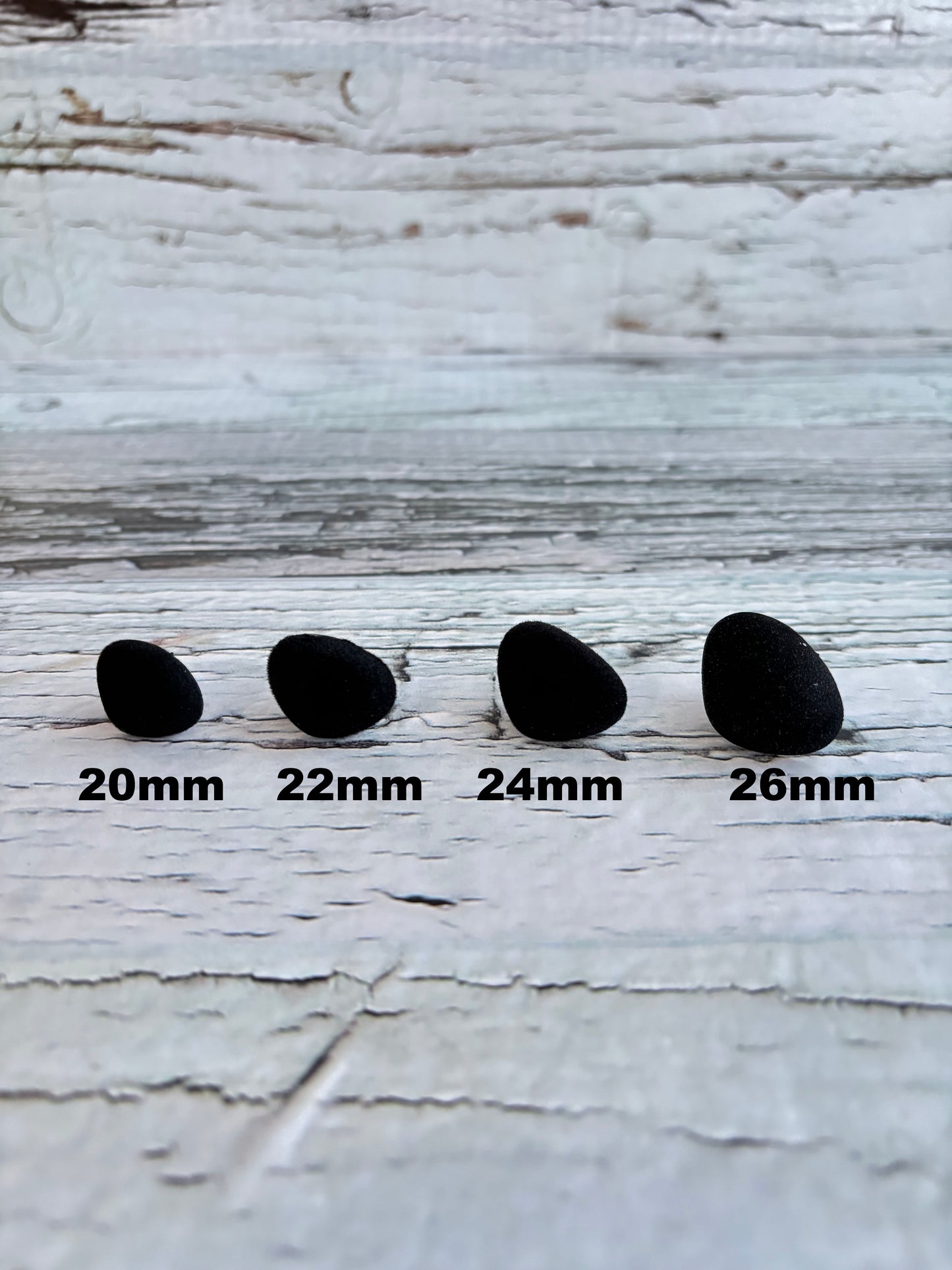 Safety Nose - Flocked (2 per pack, per colour, per size)