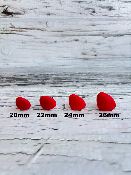 Safety Nose - Flocked (2 per pack, per colour, per size)