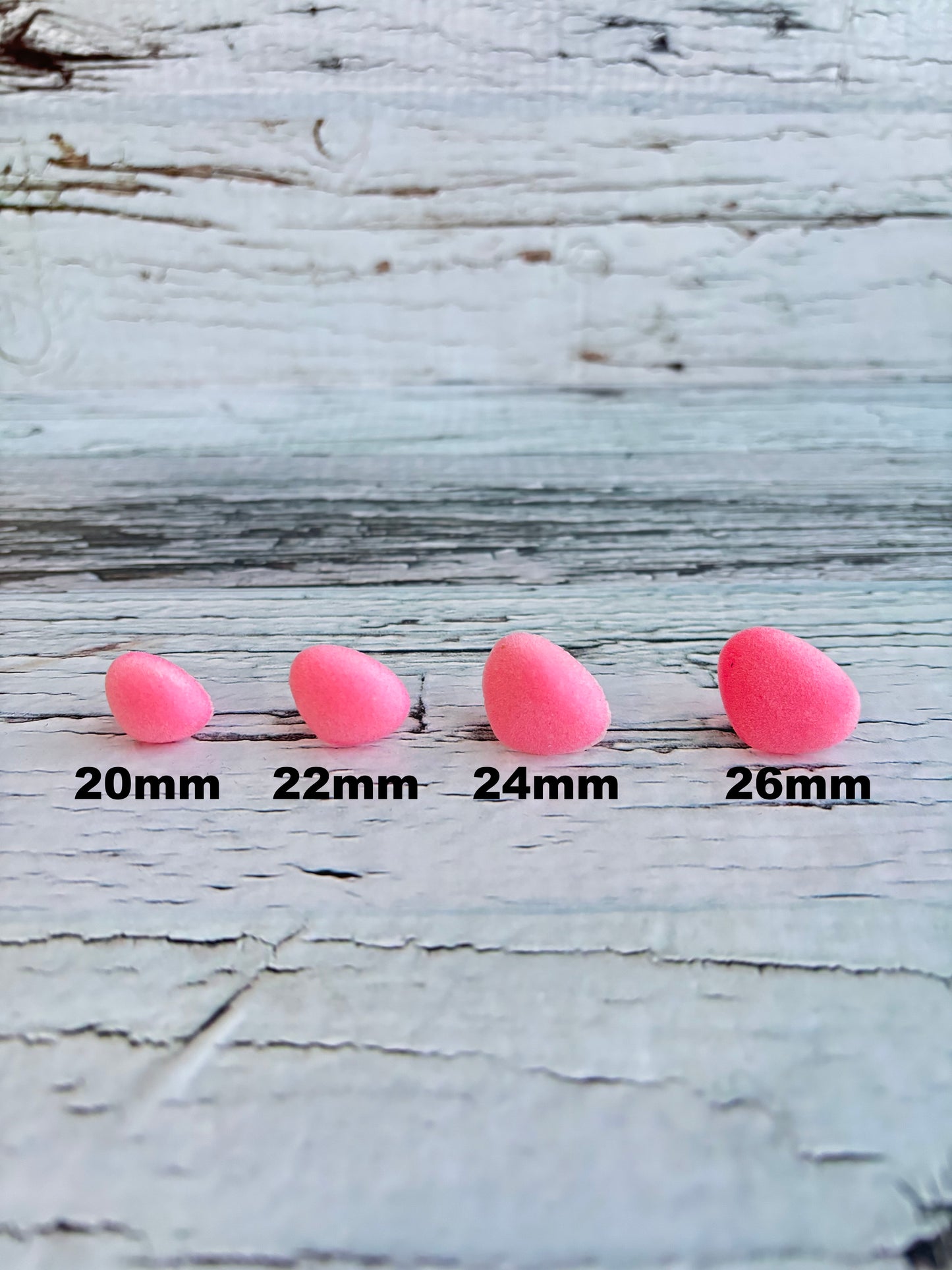 Safety Nose - Flocked (2 per pack, per colour, per size)