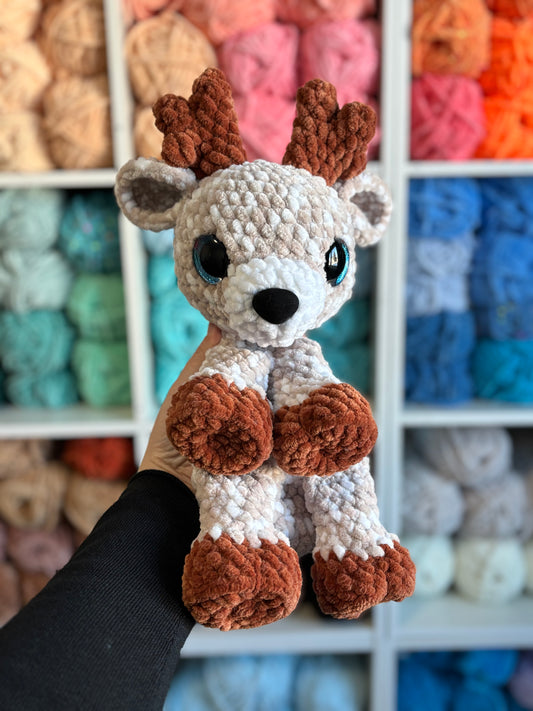 Gumdrop the Reindeer Snuggler - Huggable plushie