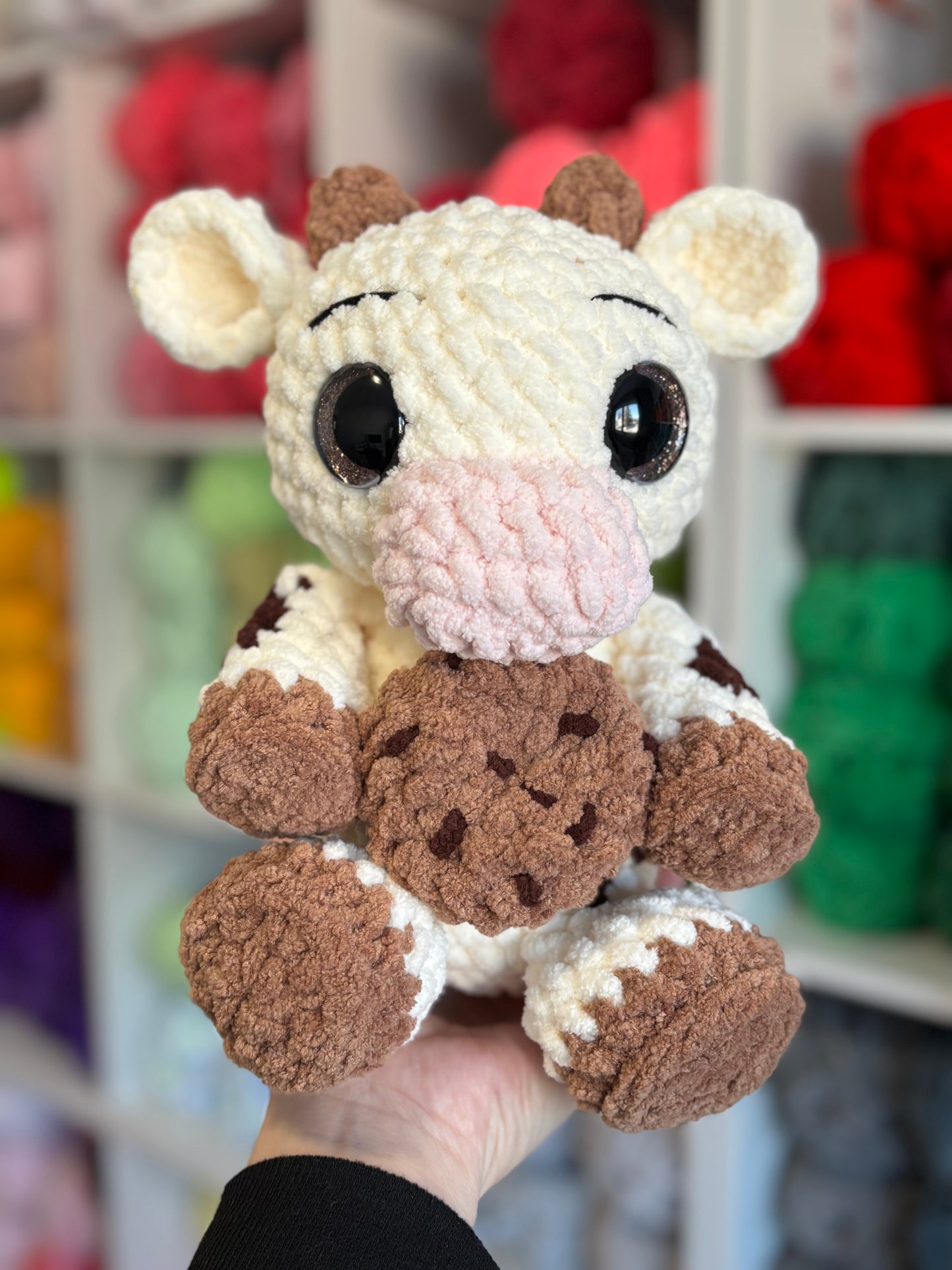 Cow and Highland Cow Digital Crochet Pattern, Low Sew (PDF Pattern)