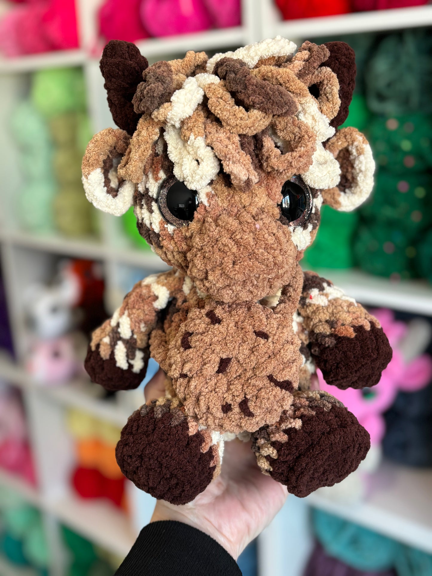 Cow and Highland Cow Digital Crochet Pattern, Low Sew (PDF Pattern)