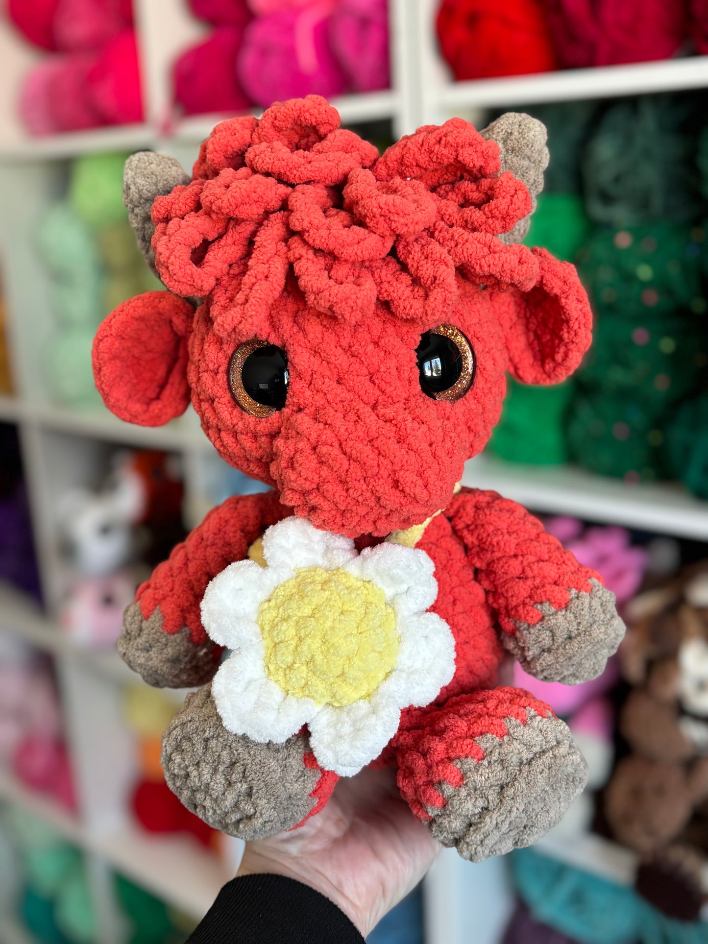 Cow and Highland Cow Digital Crochet Pattern, Low Sew (PDF Pattern)