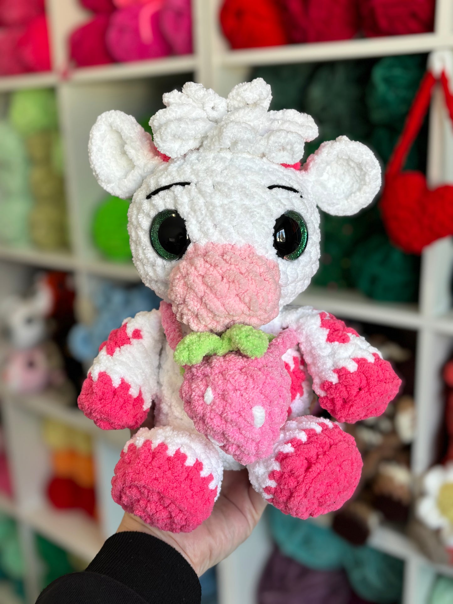 Cow and Highland Cow Digital Crochet Pattern, Low Sew (PDF Pattern)