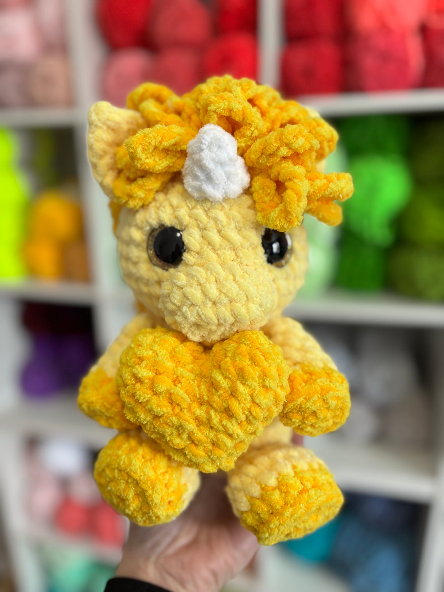 Unicorn Digital Crochet Pattern, Low Sew (PDF Pattern)