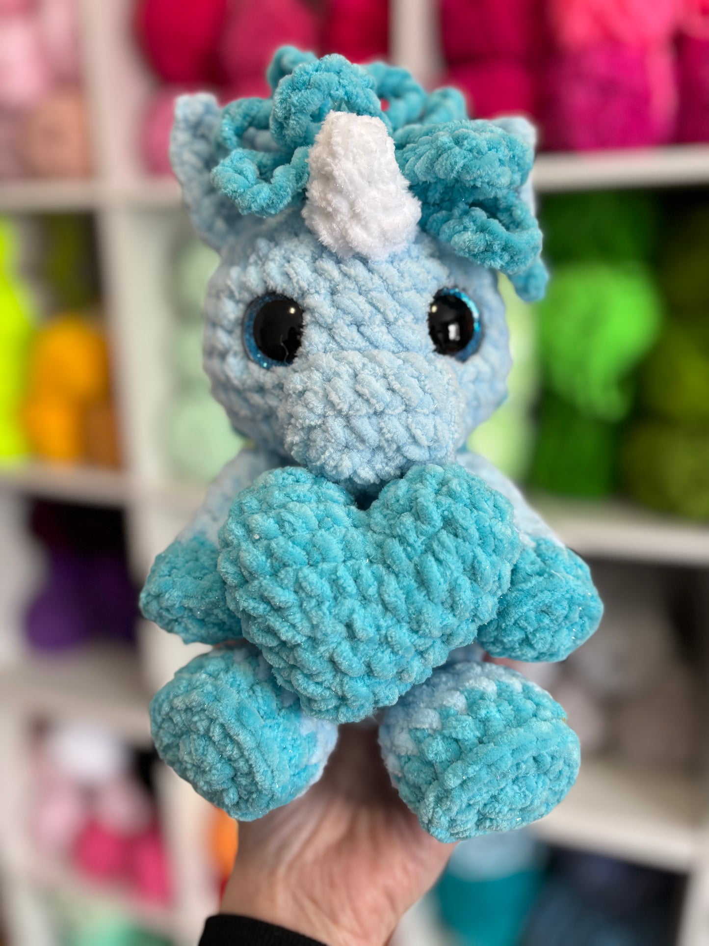 Unicorn Digital Crochet Pattern, Low Sew (PDF Pattern)