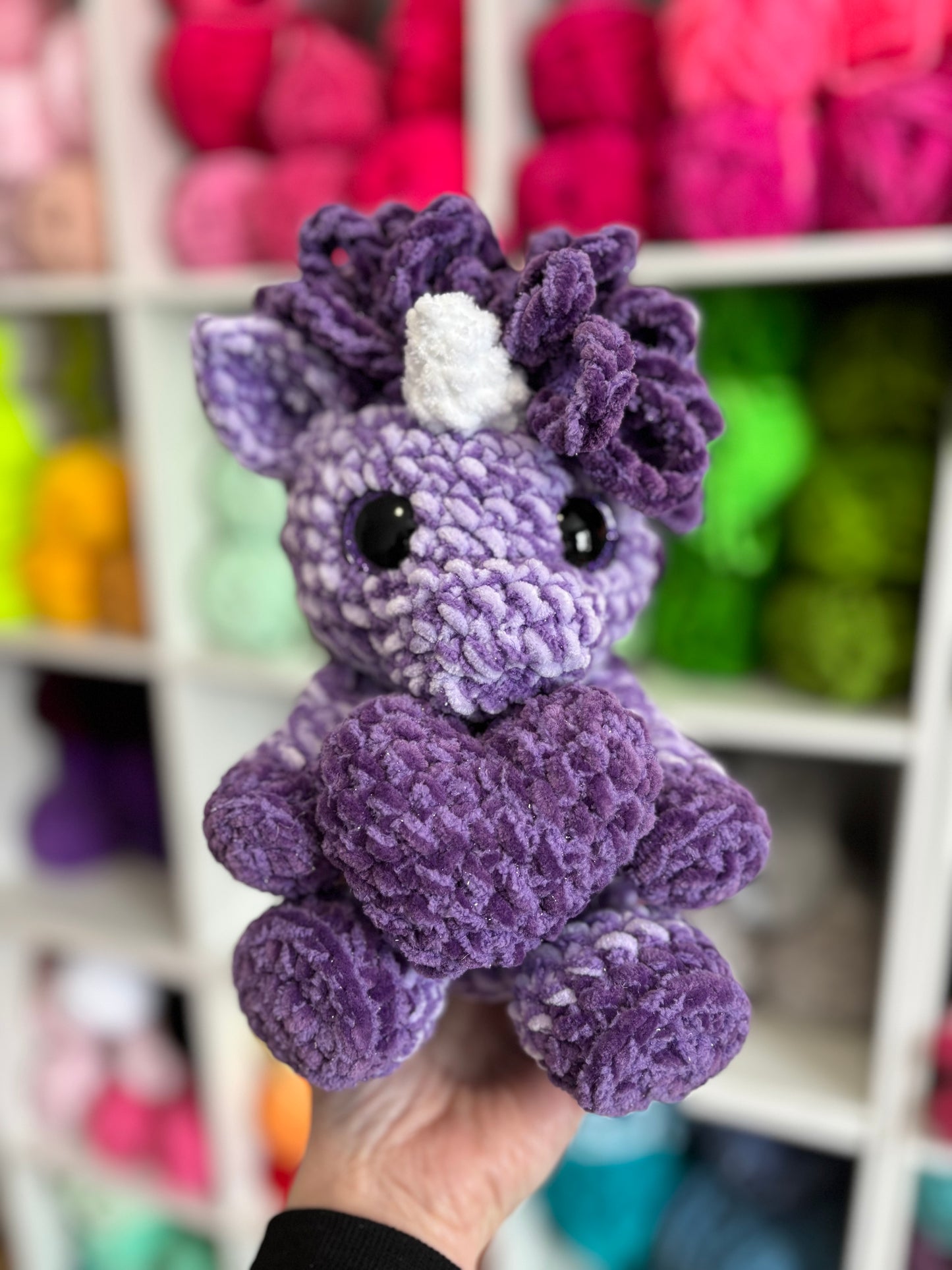 Unicorn Digital Crochet Pattern, Low Sew (PDF Pattern)