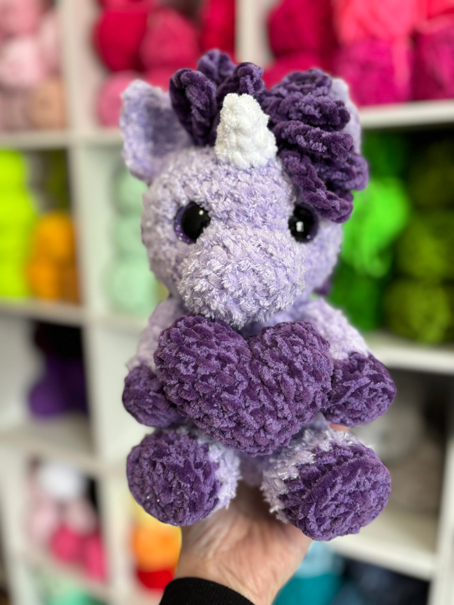 Unicorn Digital Crochet Pattern, Low Sew (PDF Pattern)